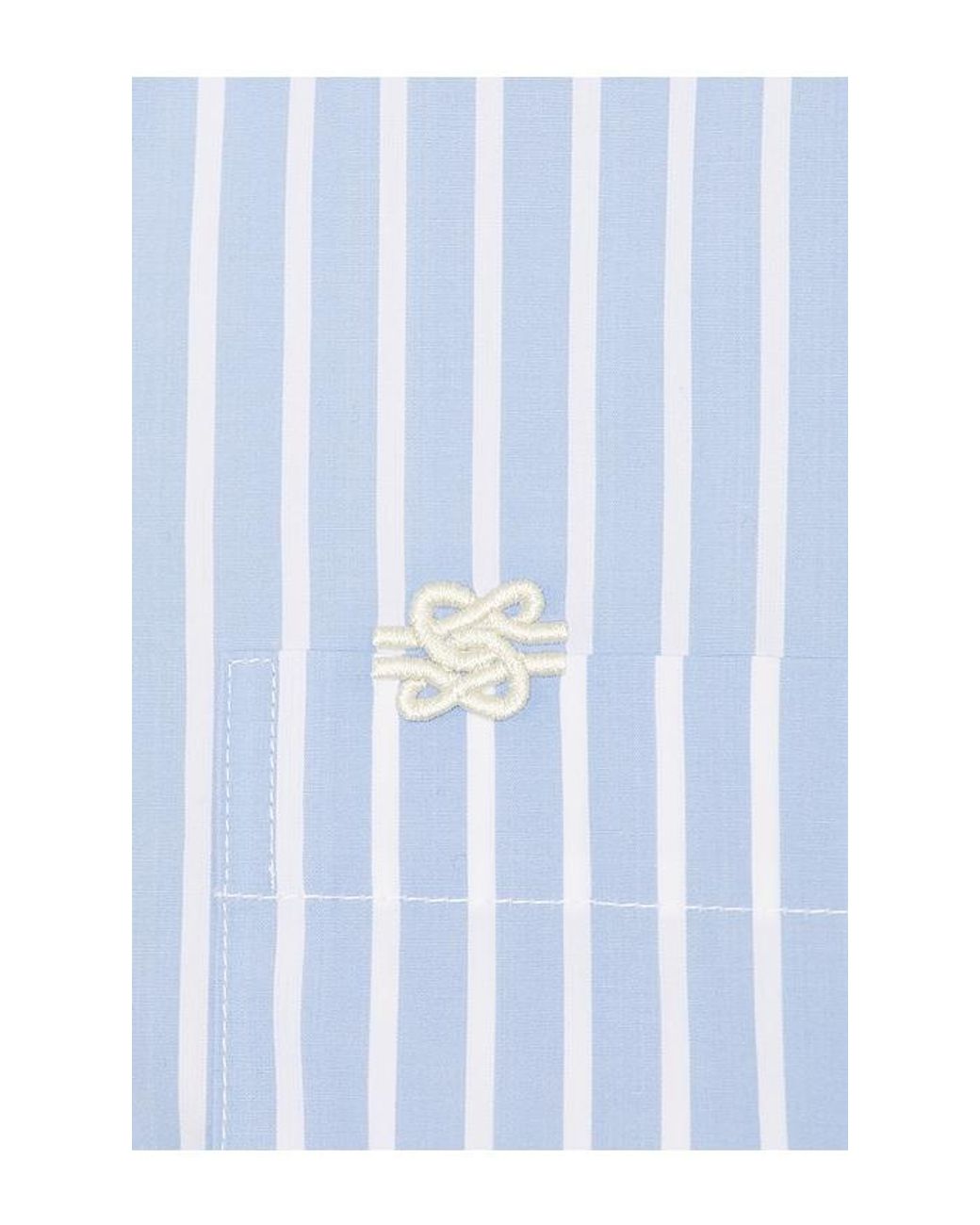 Filling Pieces White Striped Dress Shirt for men