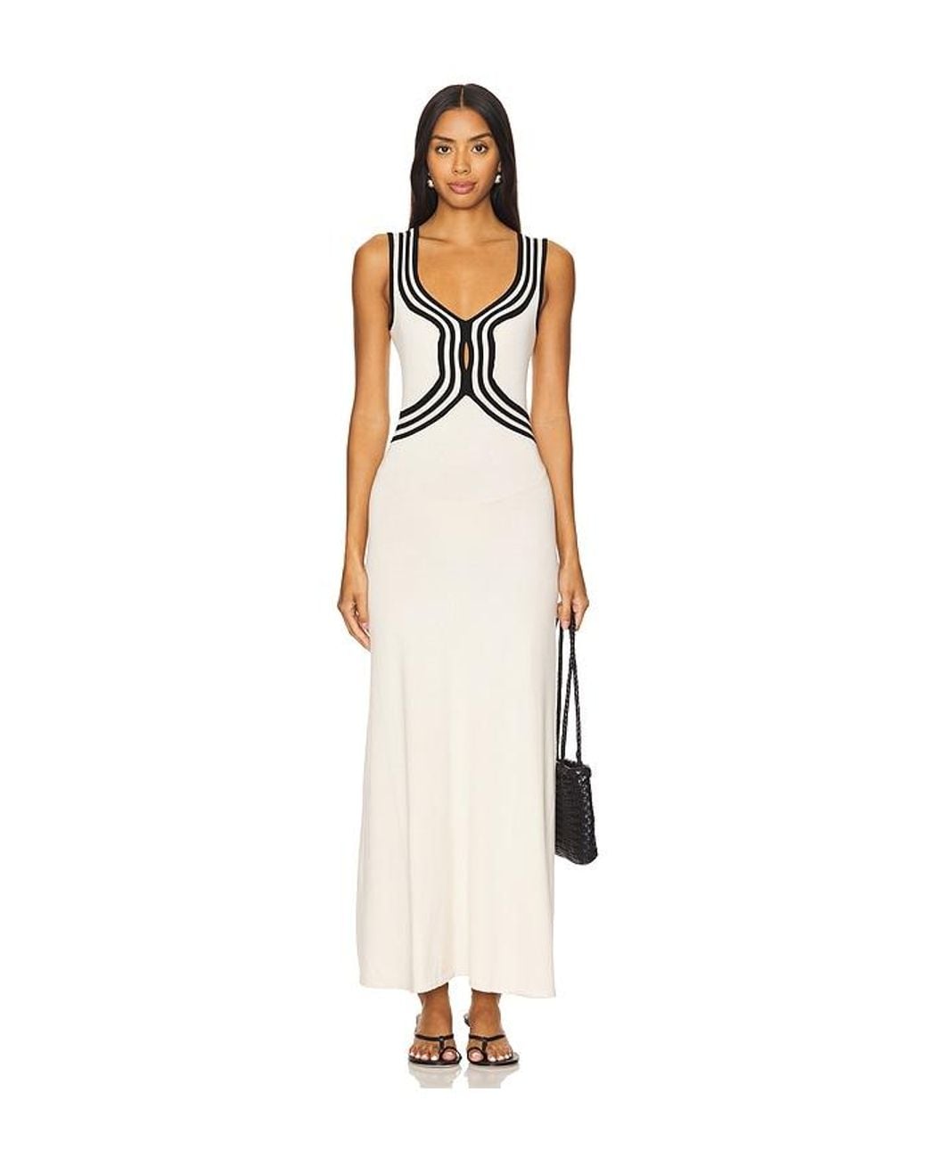 SOVERE White Swell Knit Dress