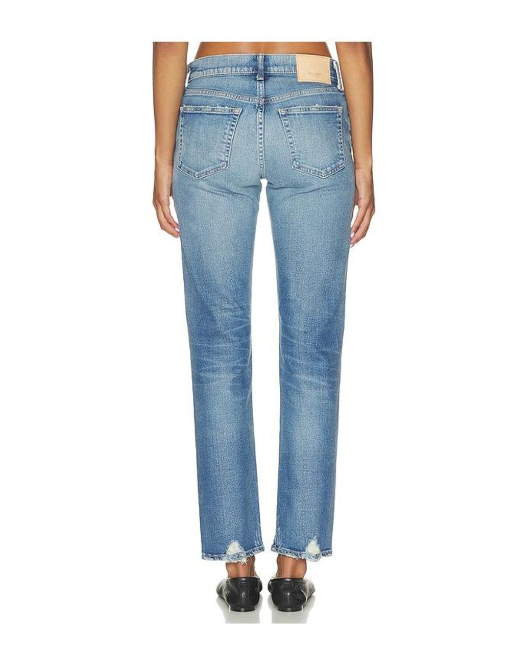 Moussy Blue Velma Slim Straight Leg Jeans