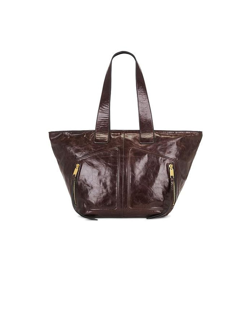 AllSaints Brown Jean Rey Tote Bag