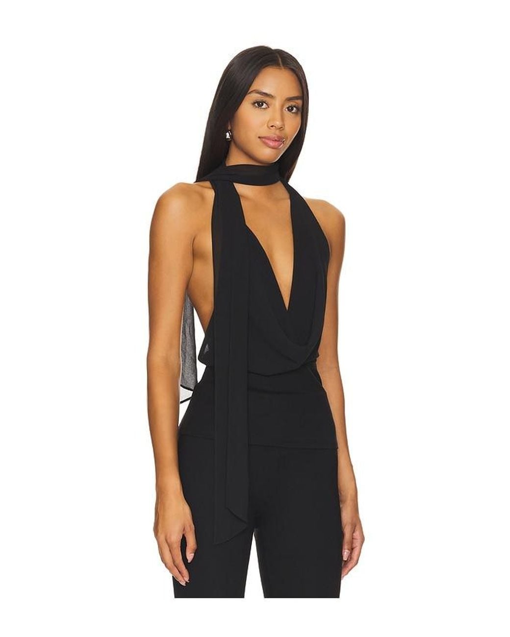 MAJORELLE Black Kelly Halter Top