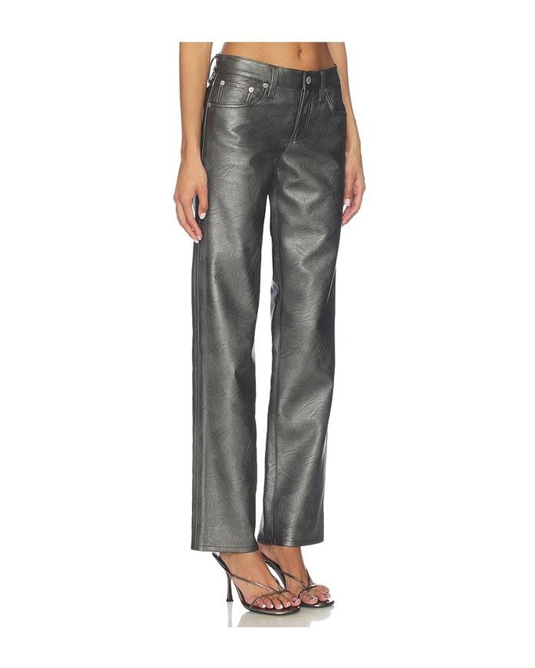 Agolde Gray Low Rise Slim Pants