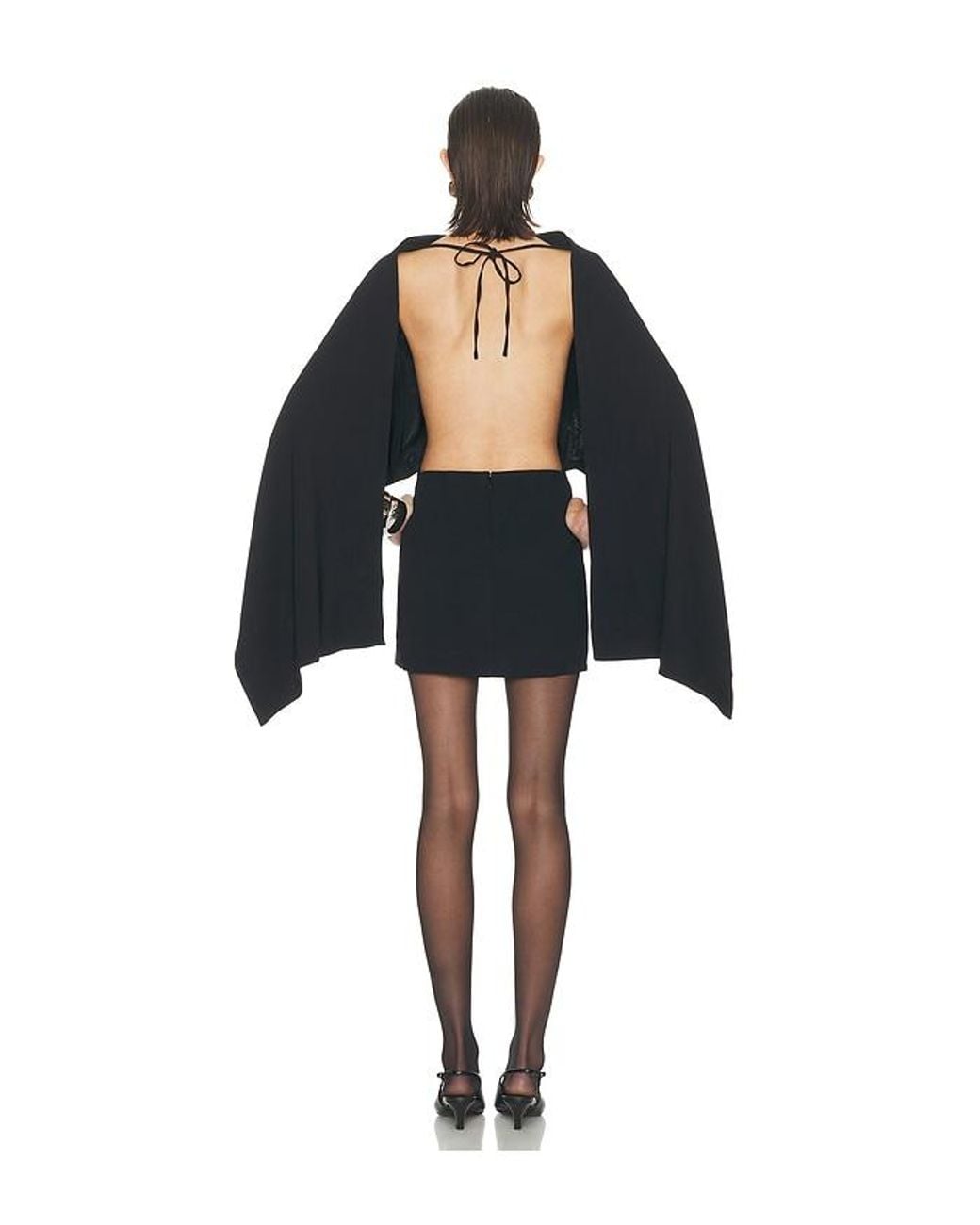 Helsa Black The Disco Mini Dress