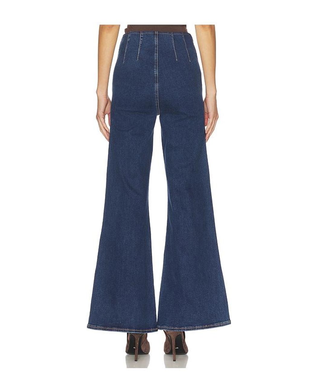 Veronica Beard Blue Joplin Off-Duty High Rise Wide Leg