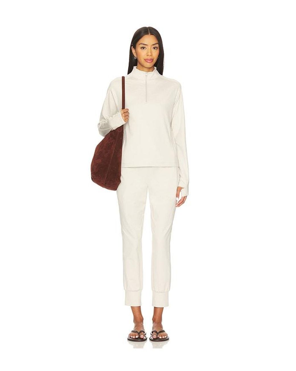 Varley Natural Lamia Half Zip Midlayer