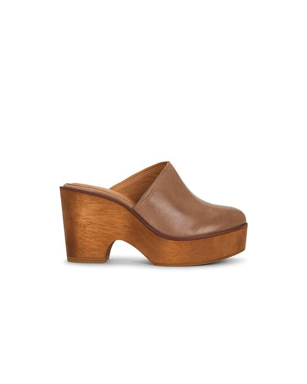 Free People Brown Hudson Wedge Clog