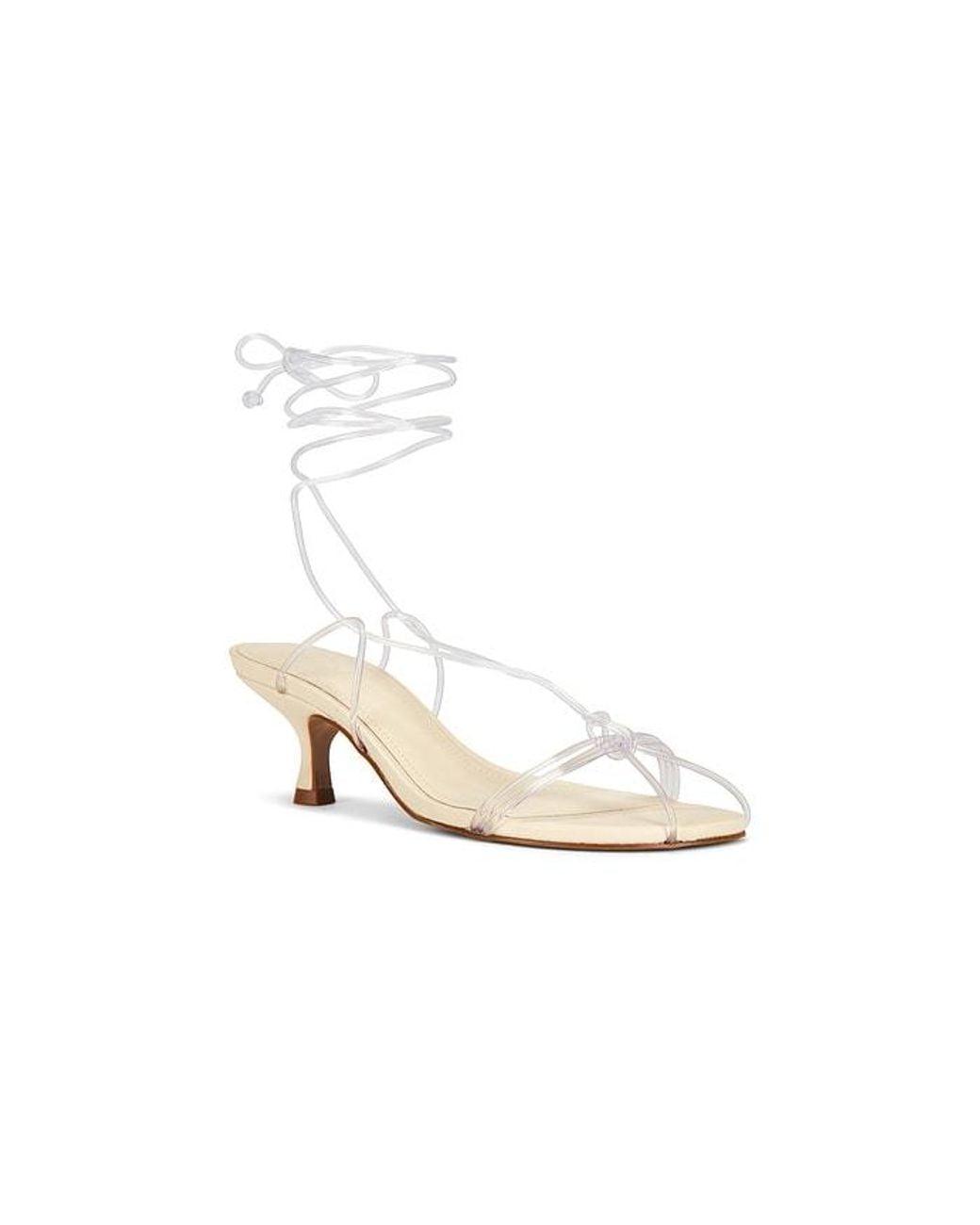 Farm Rio White Spaghetti Jelly Kitten Heel