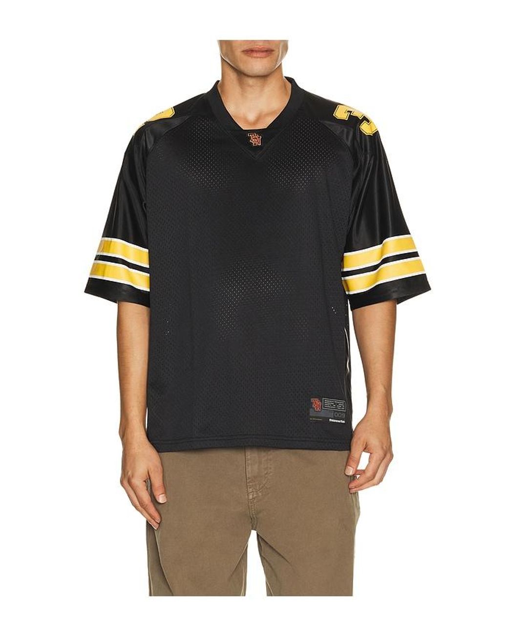Thisisneverthat Black Football Jersey for men