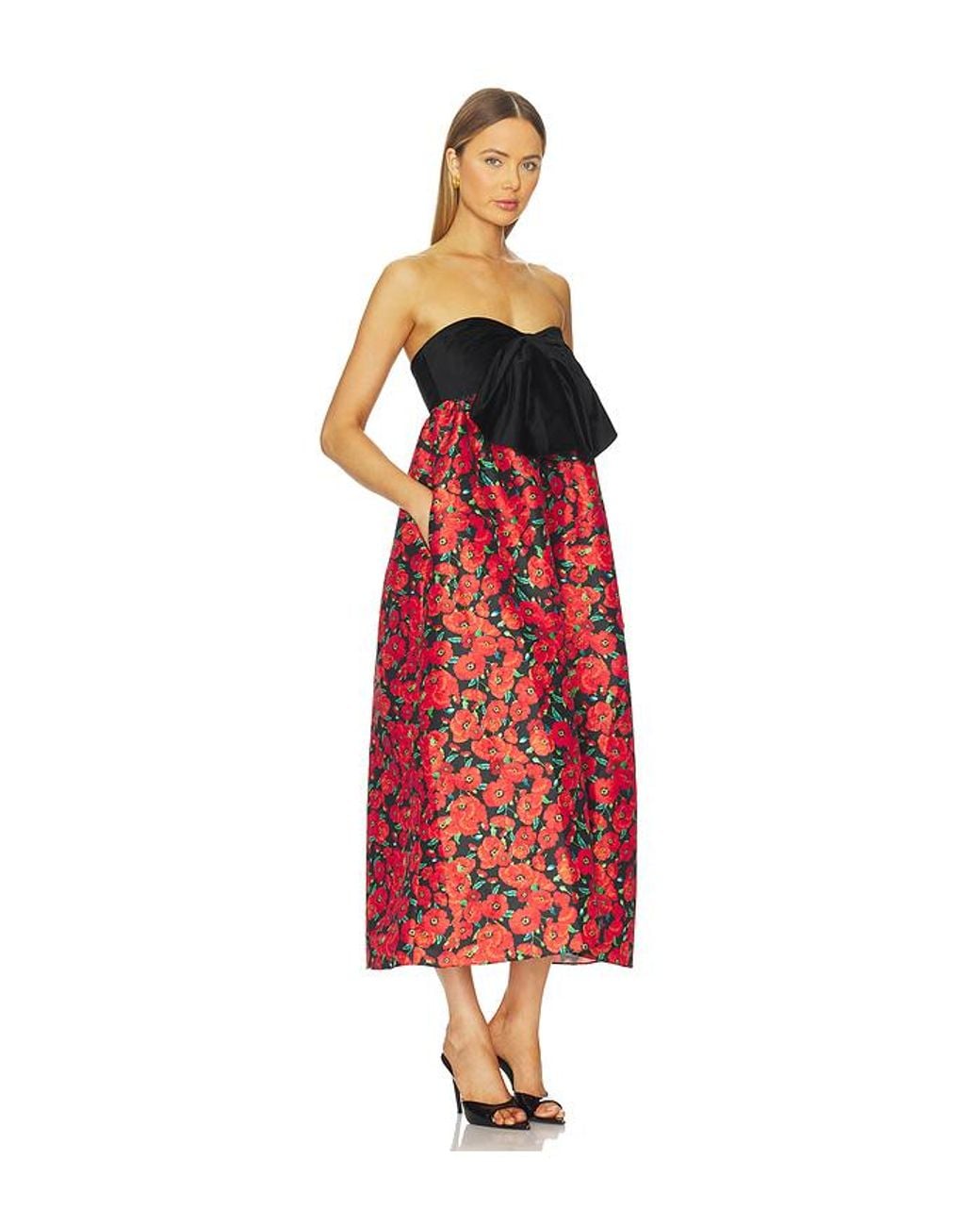 Kika Vargas Red Charlotta Dress