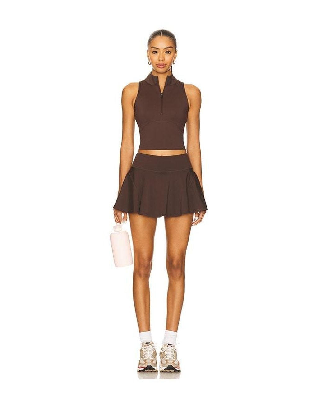 WellBeing + BeingWell Brown Movewell Rowan Tank