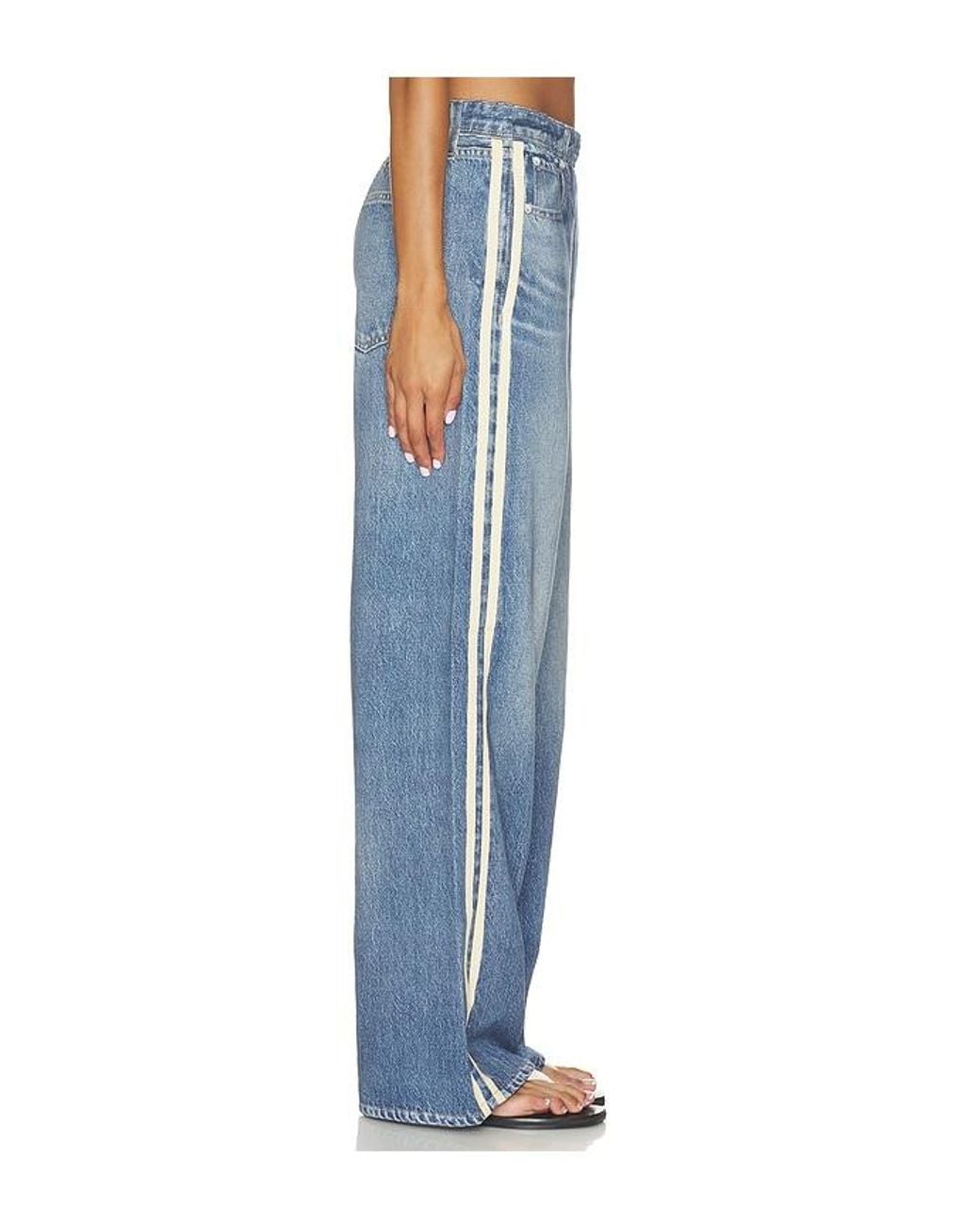 Rag & Bone Blue Miramar Terry Track Pant Pull On