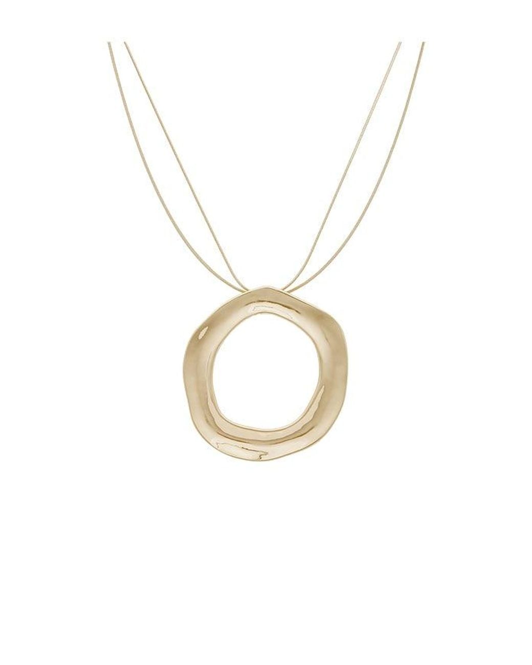 Ettika White Open Circle Statement Necklace