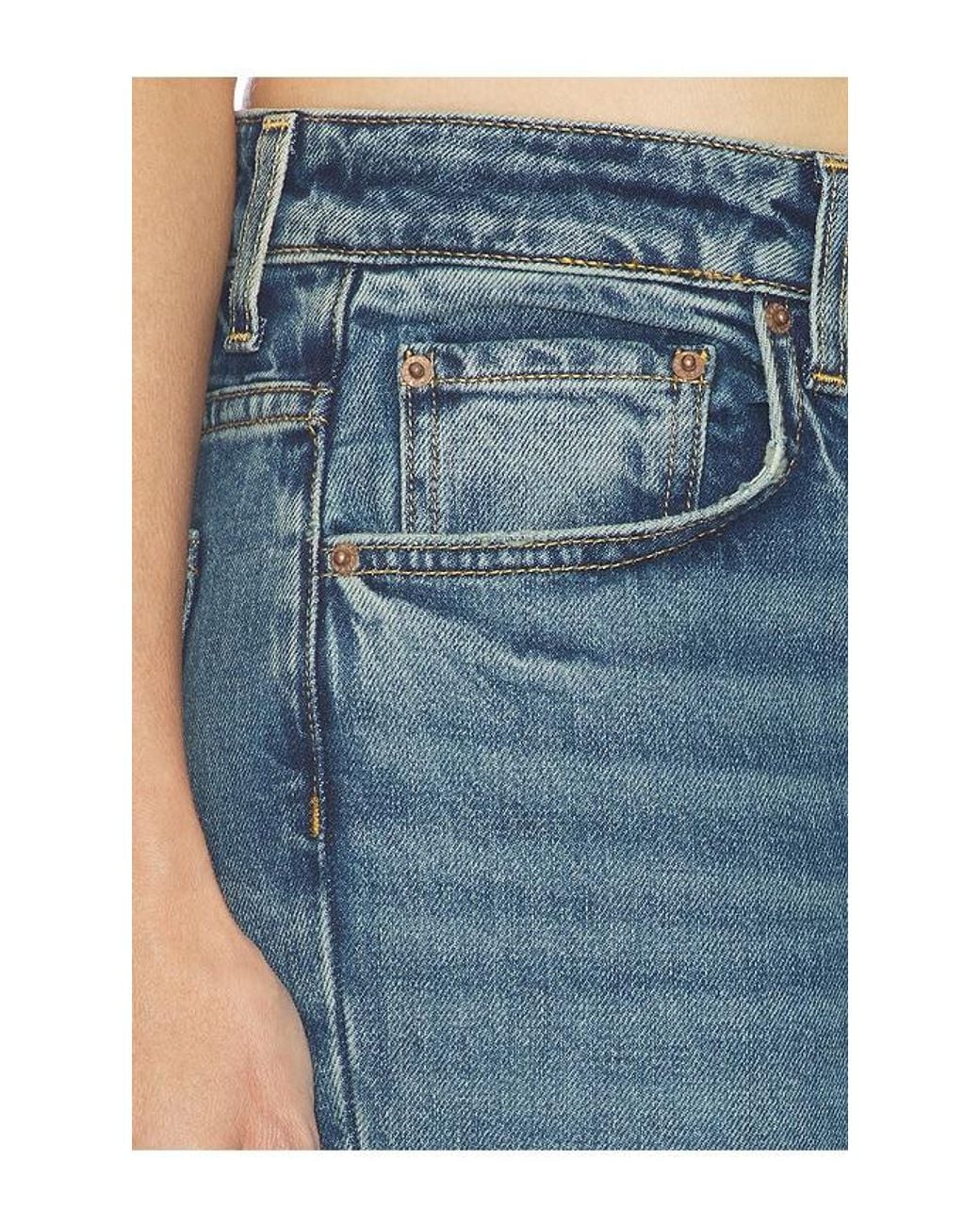 GRLFRND Blue Melanie Low Rise Boot Cut
