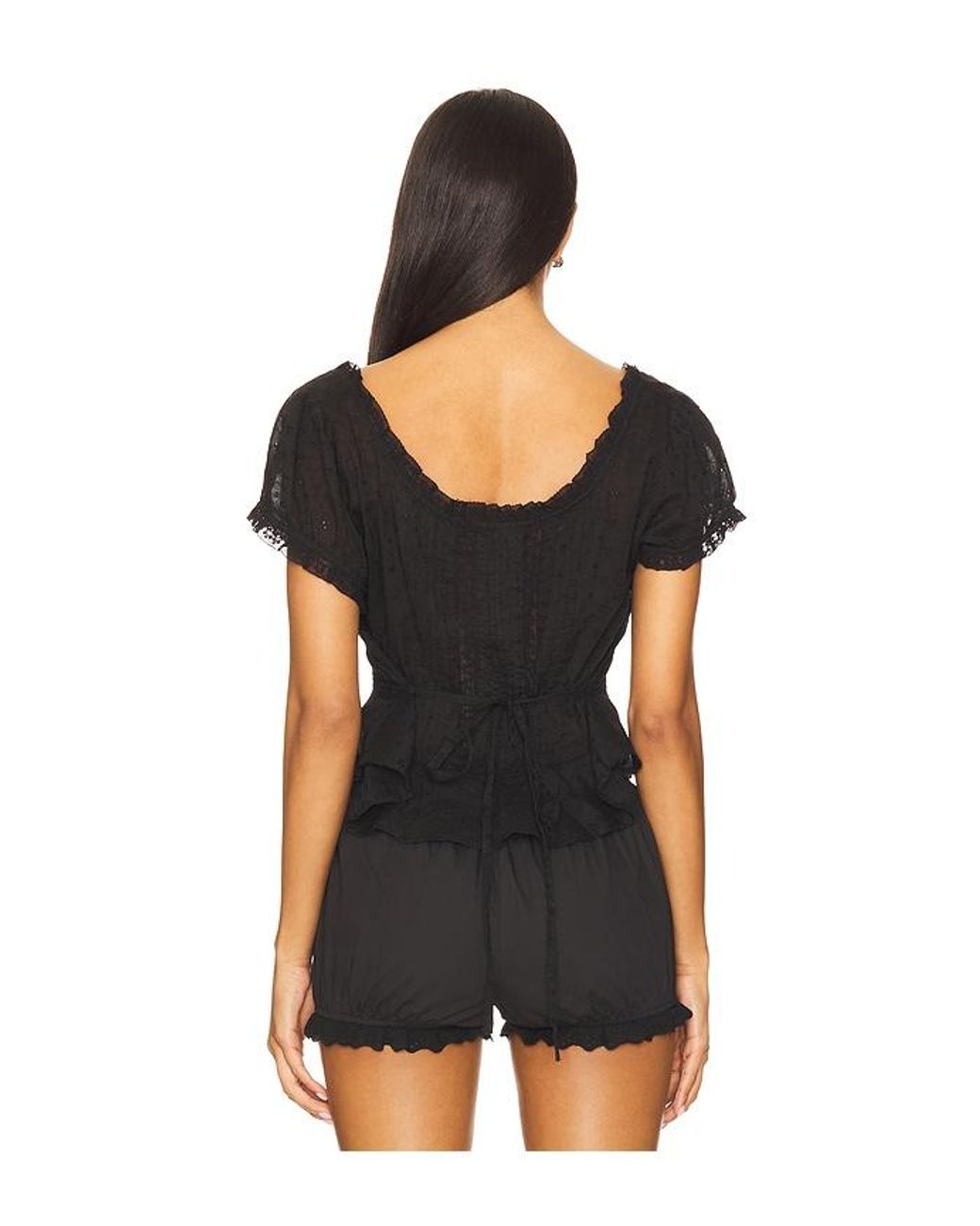 Rixo Black Sandi Top