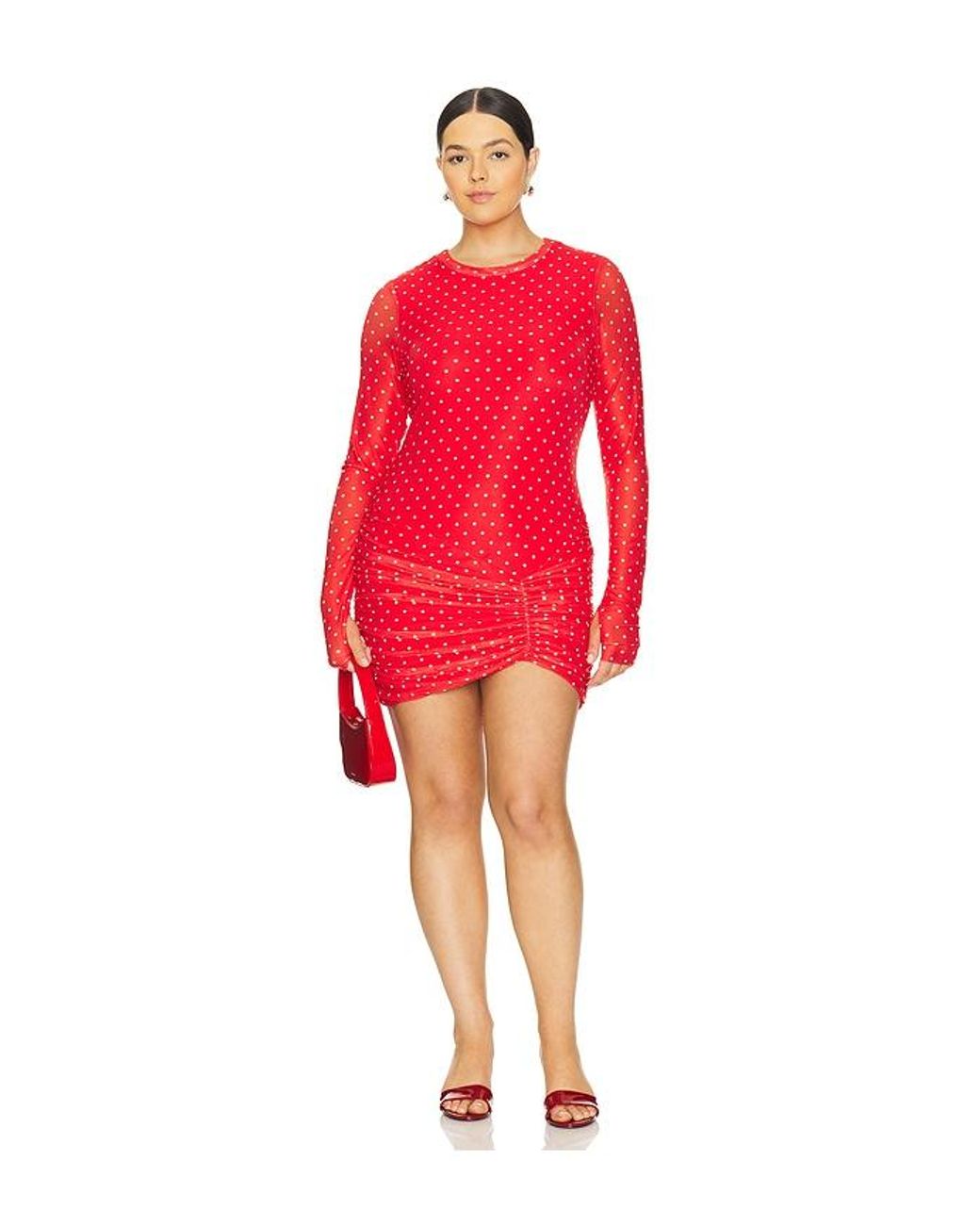 AFRM Red X Revolve Mirza Dress