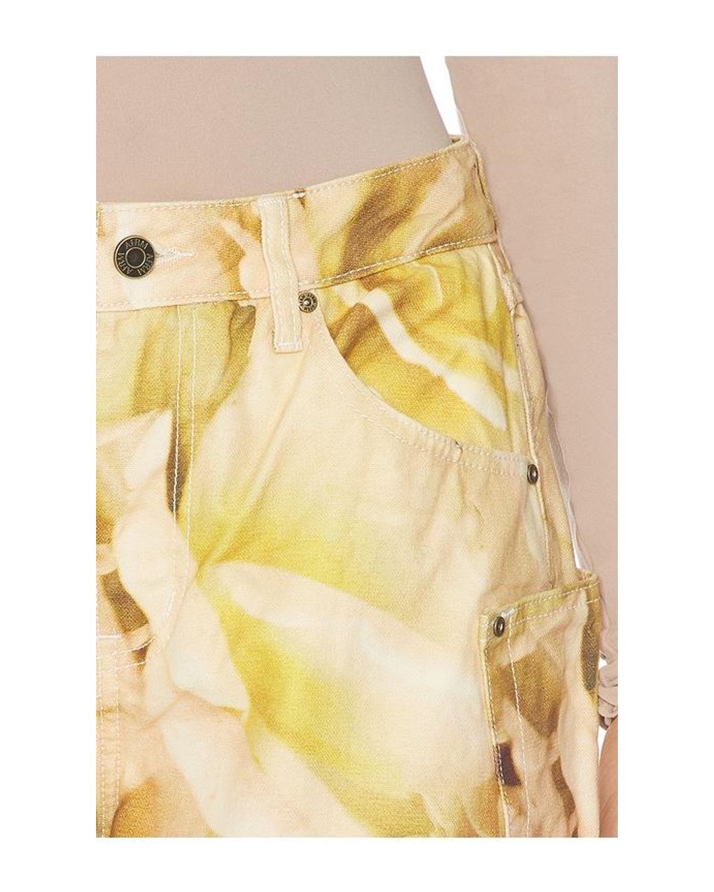 AFRM Metallic The Hr Chippy Barrel Pant