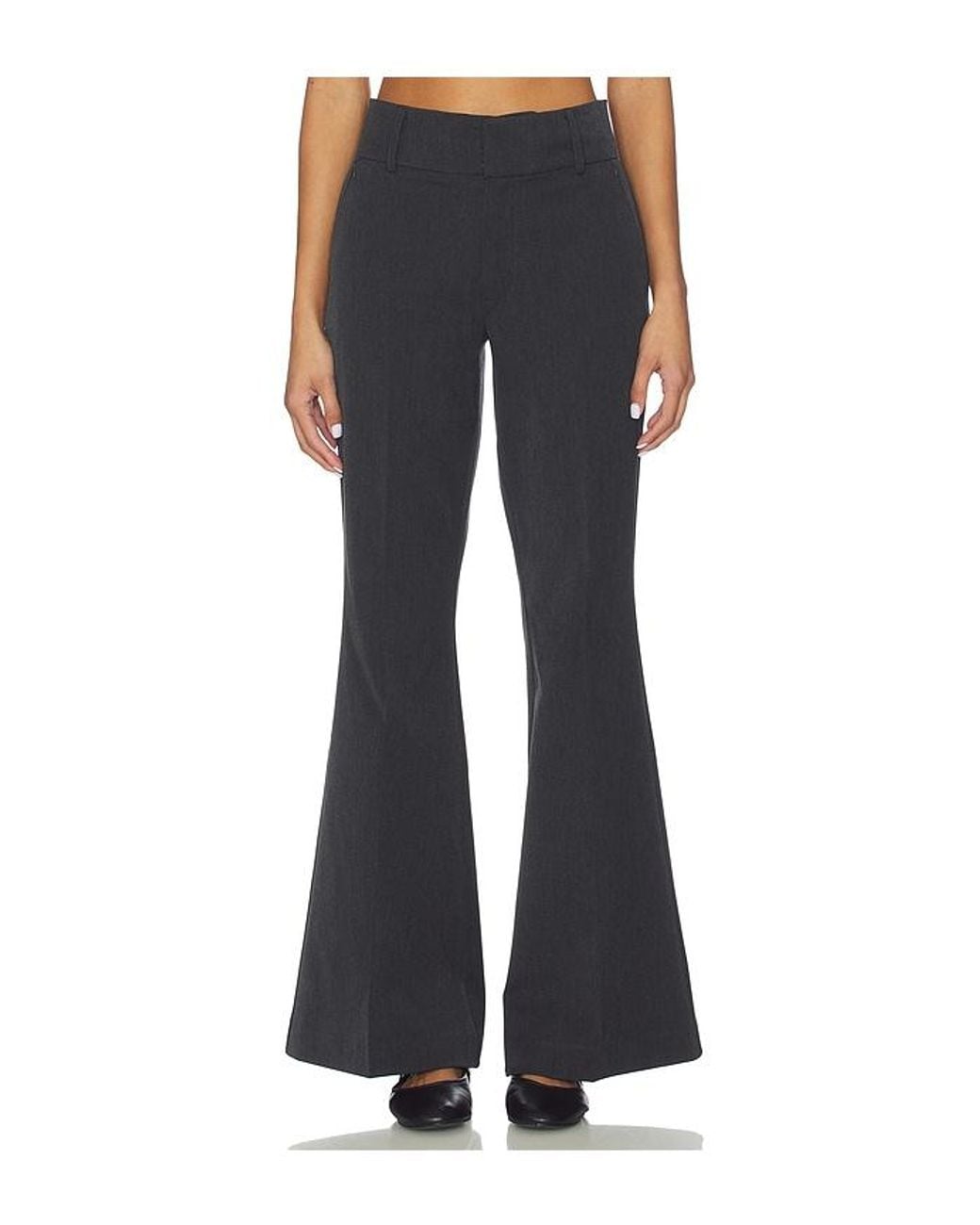 GOOD AMERICAN Blue Essential Suiting Flare Trousers
