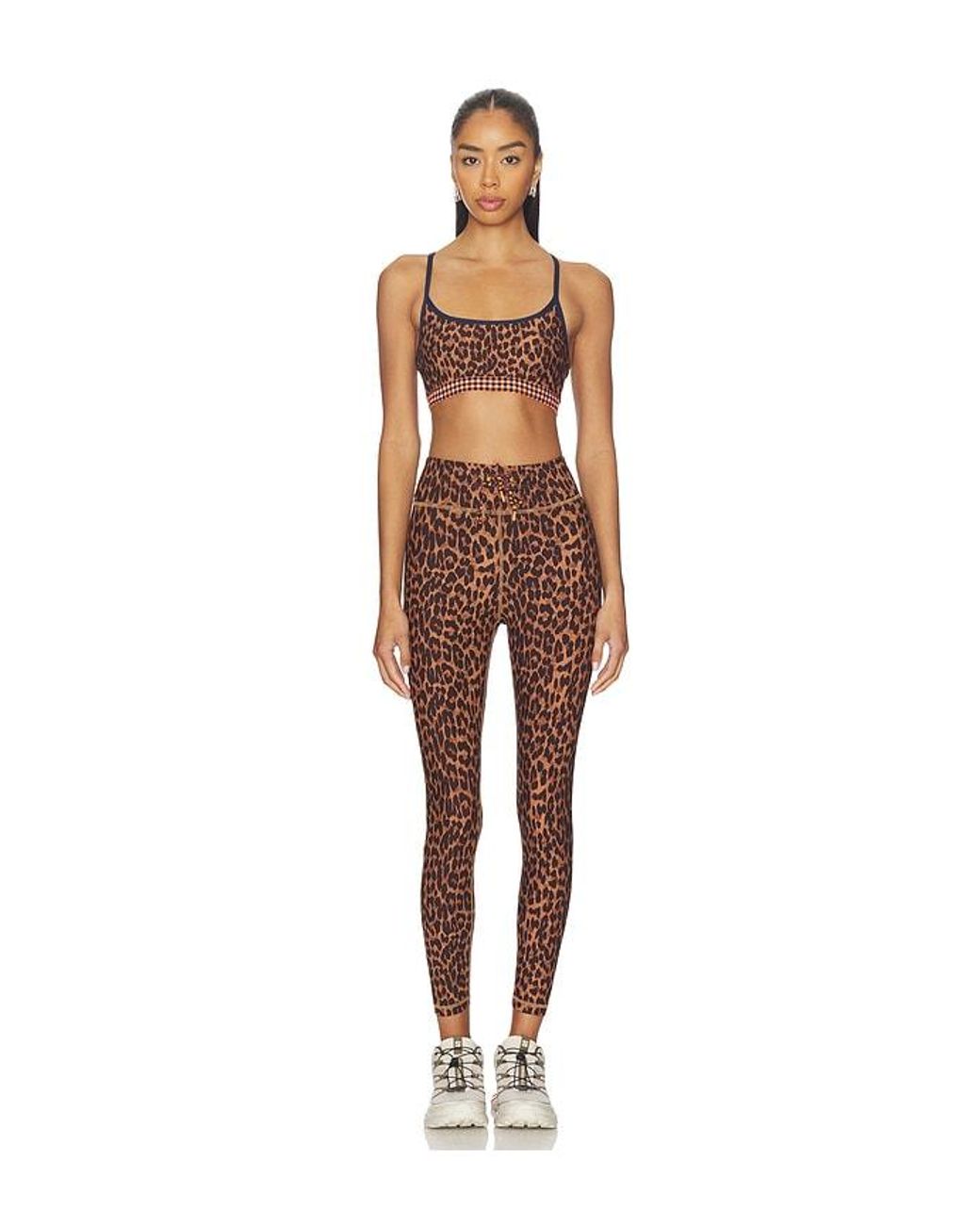The Upside Brown Malawi 25In Midi Leggings