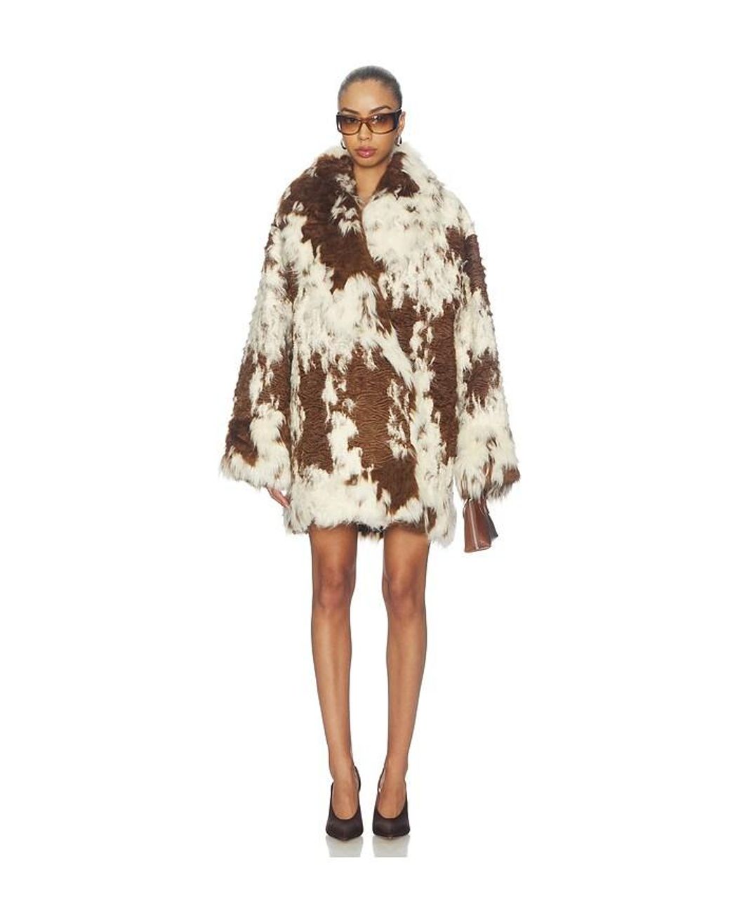 Entire studios Natural Heft Fur Coat