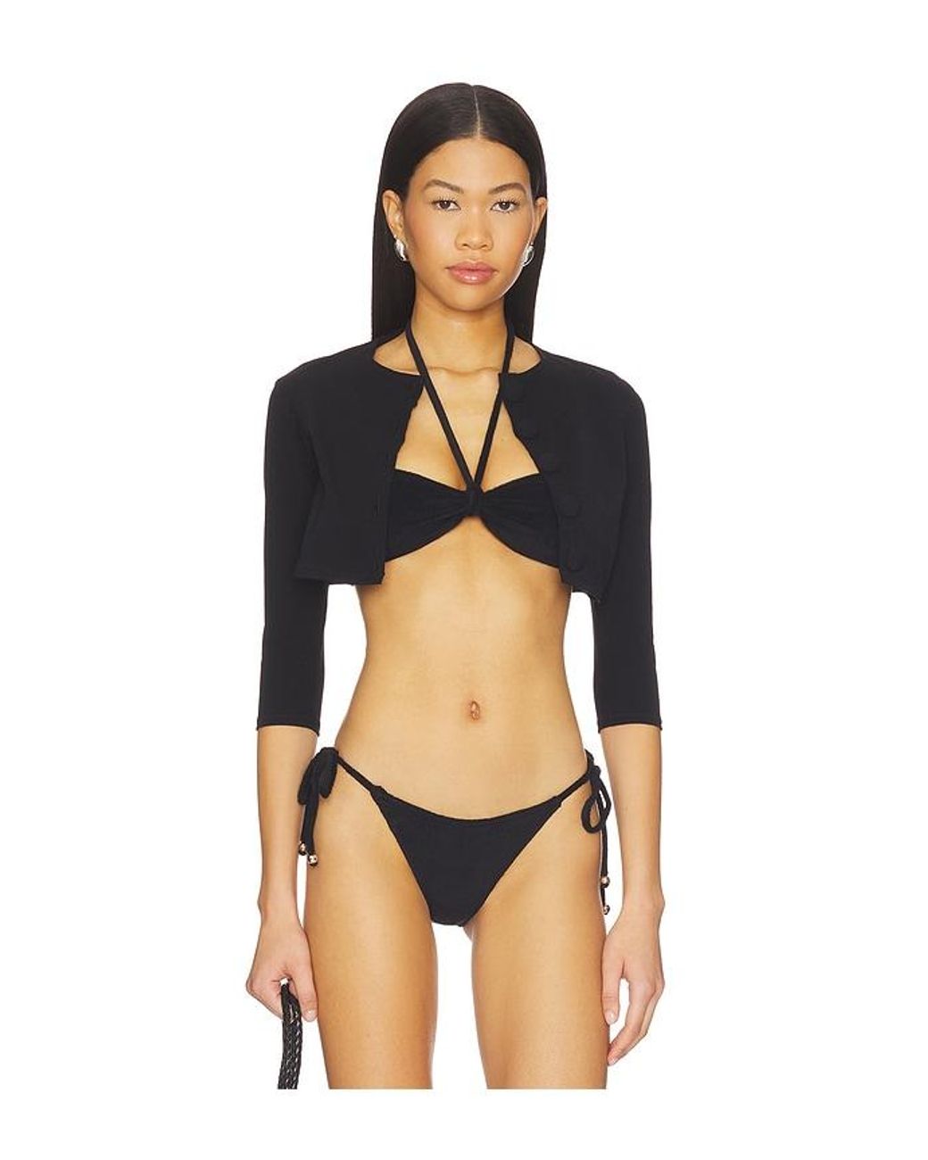 Lisa Marie Fernandez Black Cardigan