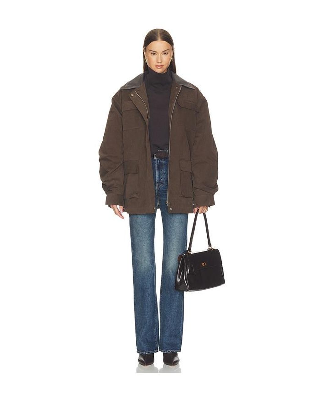 Source Unknown Brown Baia Fleece Barn Jacket