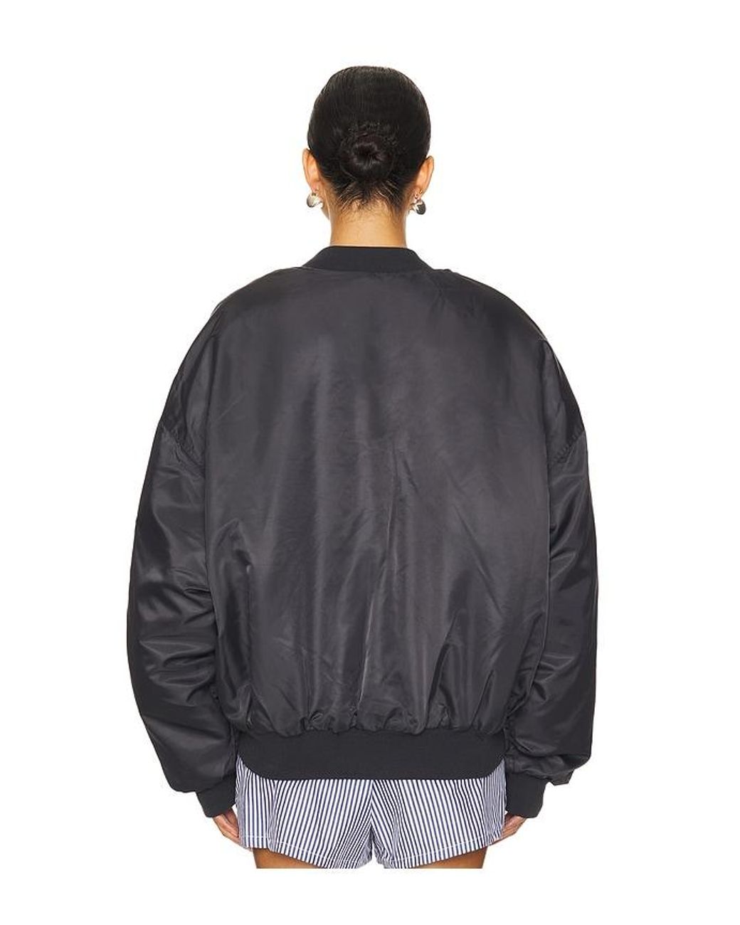 Lioness Blue Essential Ripstop Bomber Jacket