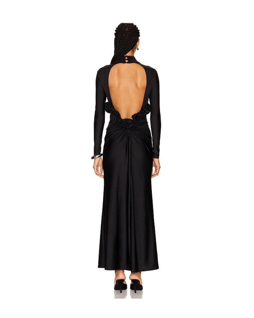 Camila Coelho Black Telma Maxi Dress