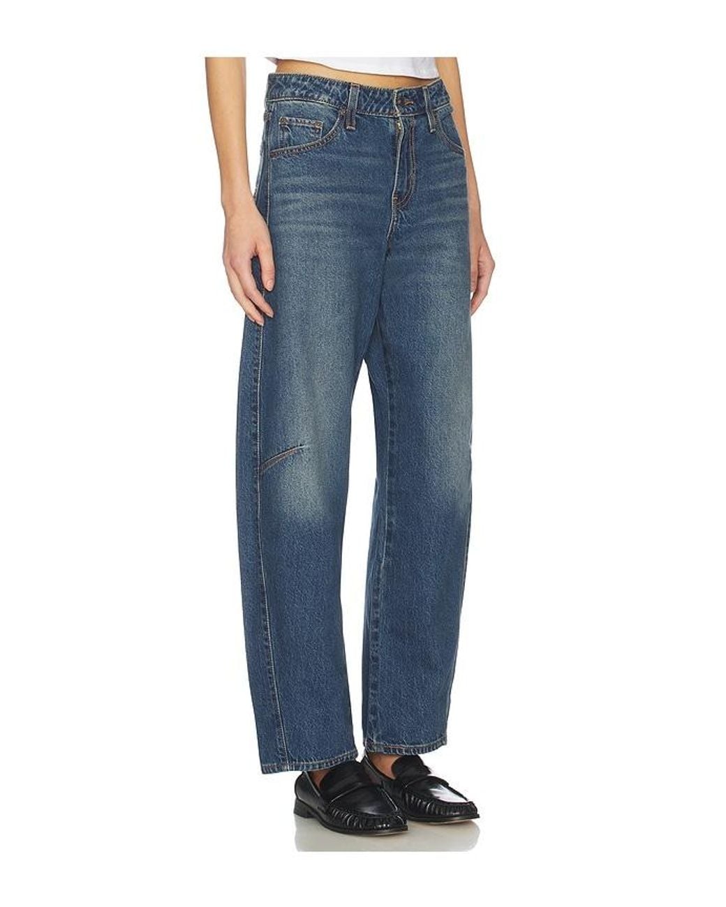 Levi's Blue Baggy Dad Barrel Jeans