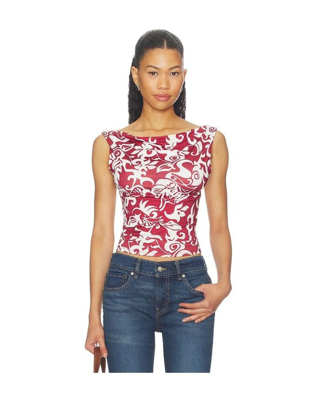 Miaou Red Lani Top