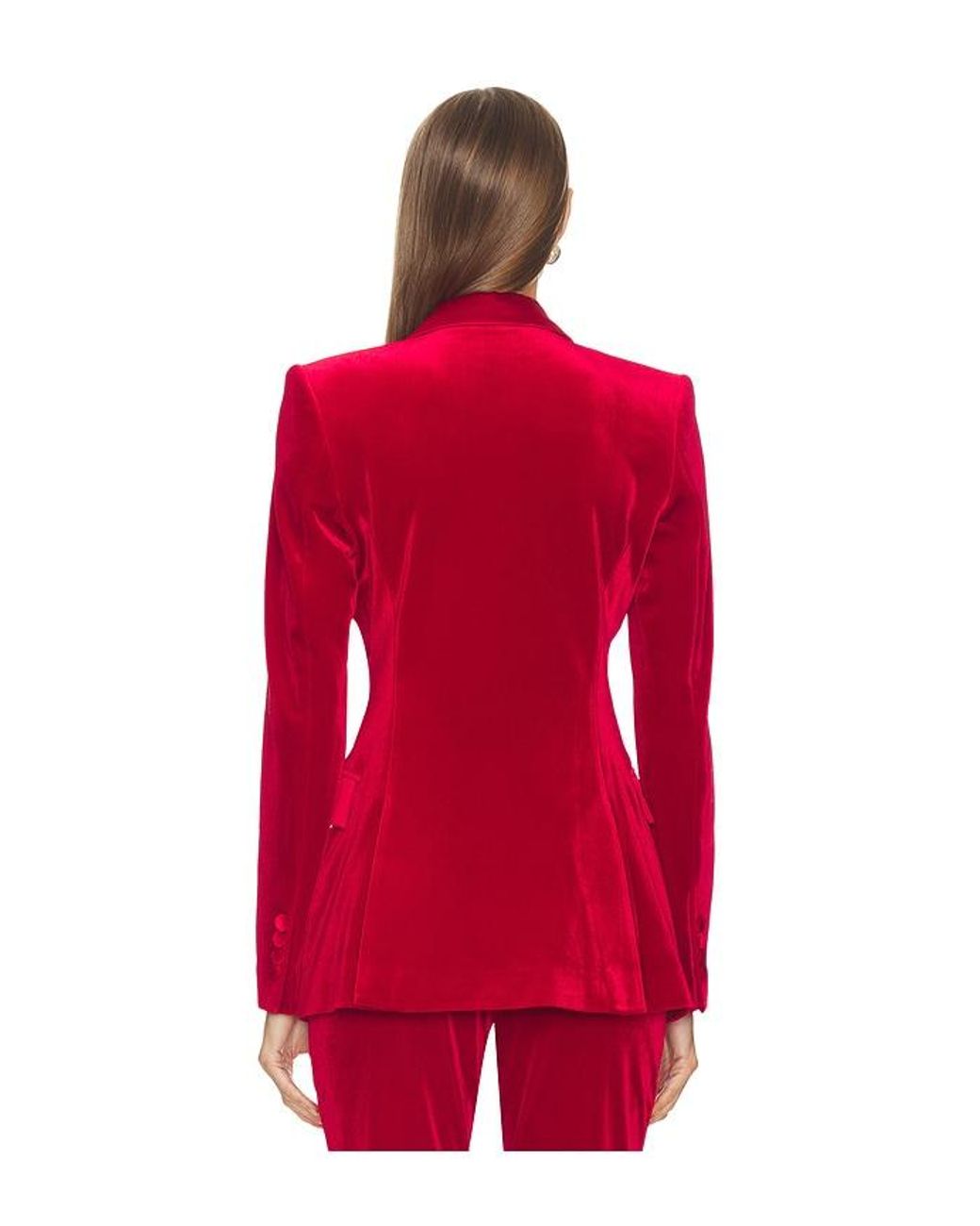 Nadine Merabi Red Beatrice Blazer