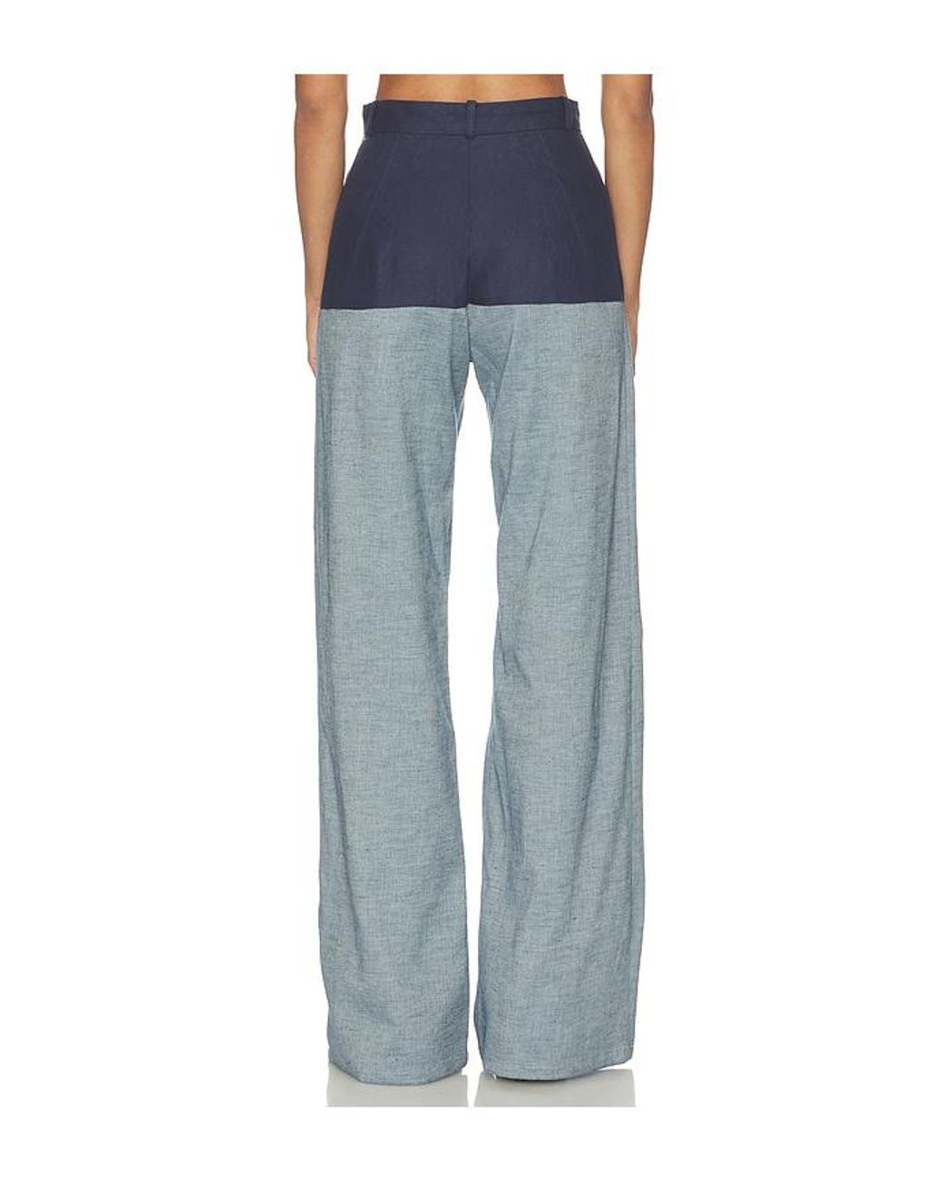 Matthew Bruch Blue High-Waist Combo Jeans