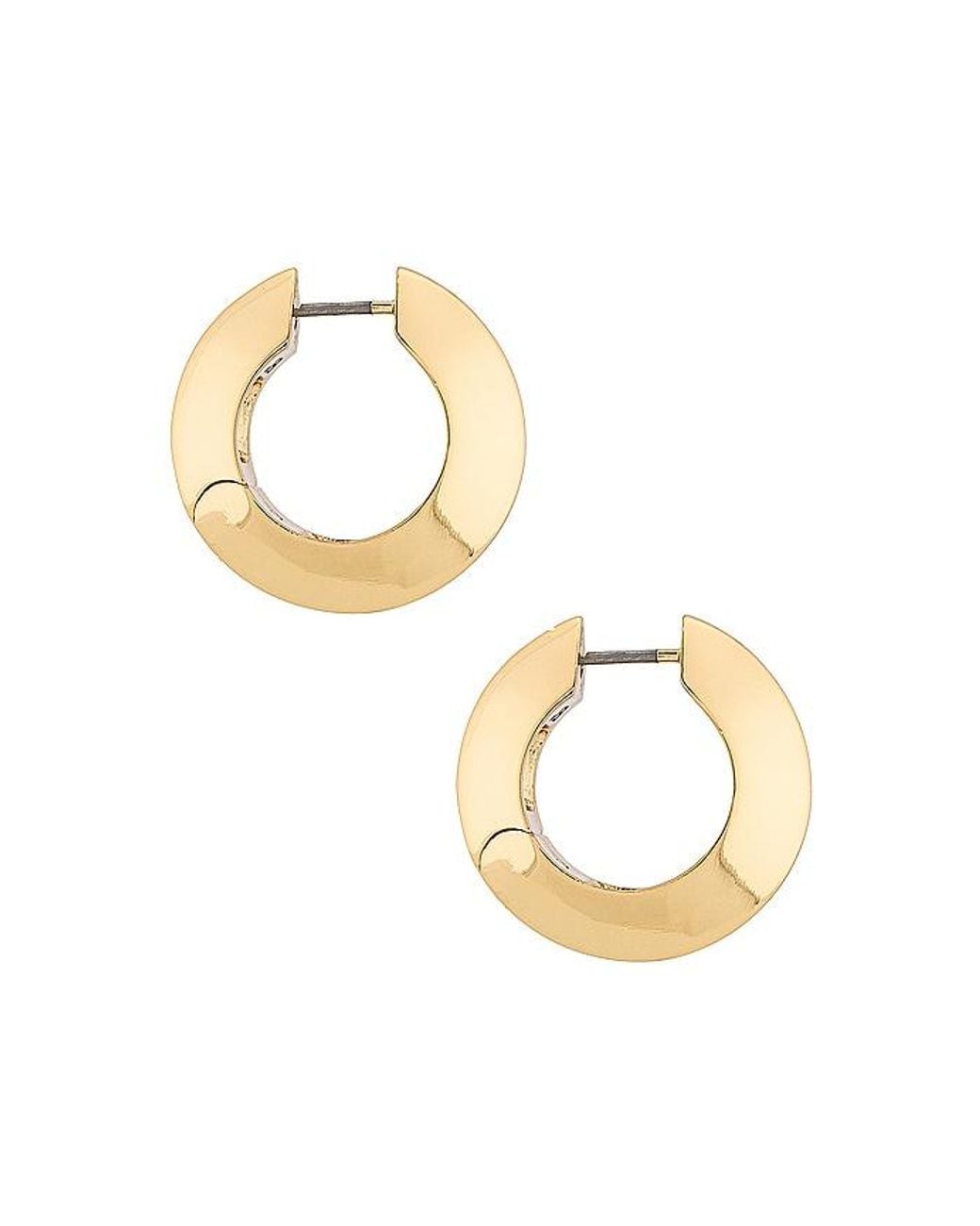 Jenny Bird Metallic Wide Hinged Hoops Earrings