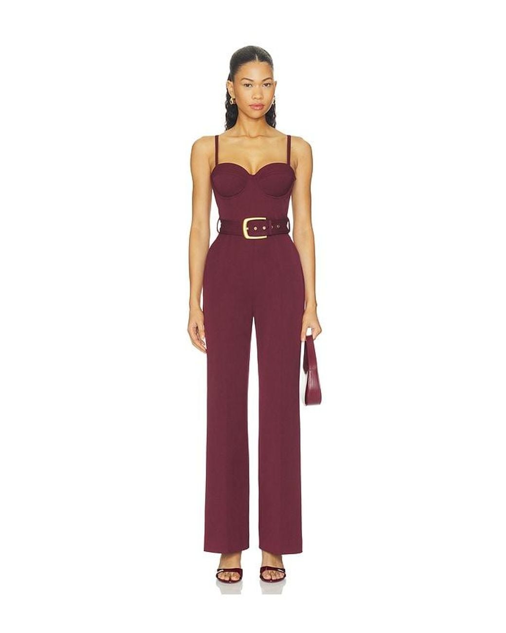 L'Agence Jessa Bustier Tailored Jumpsuit