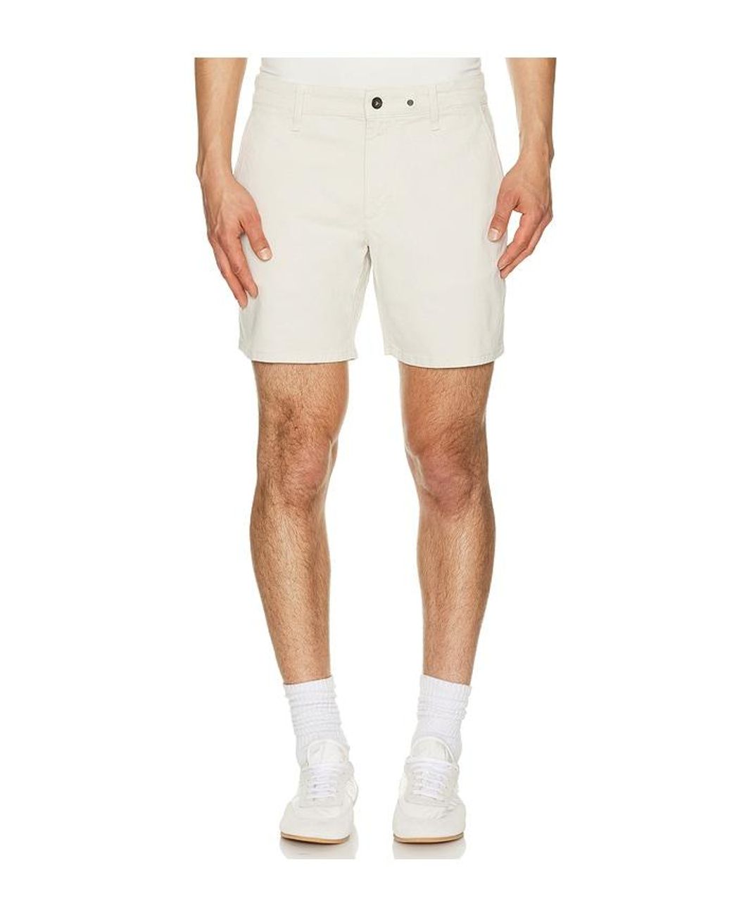 Rag & Bone White Standard Chino Shorts for men
