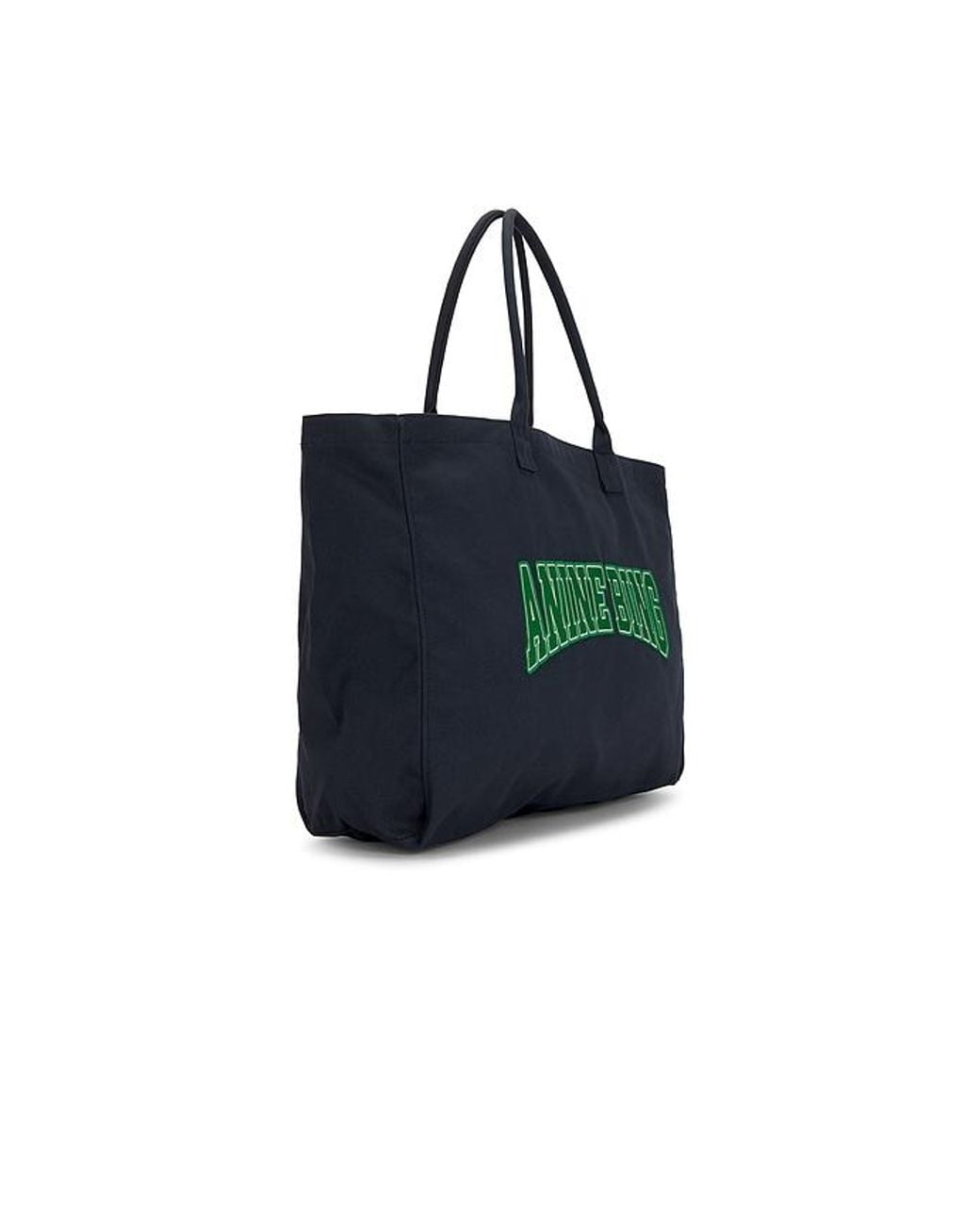 Anine Bing Black Leo Canvas Tote