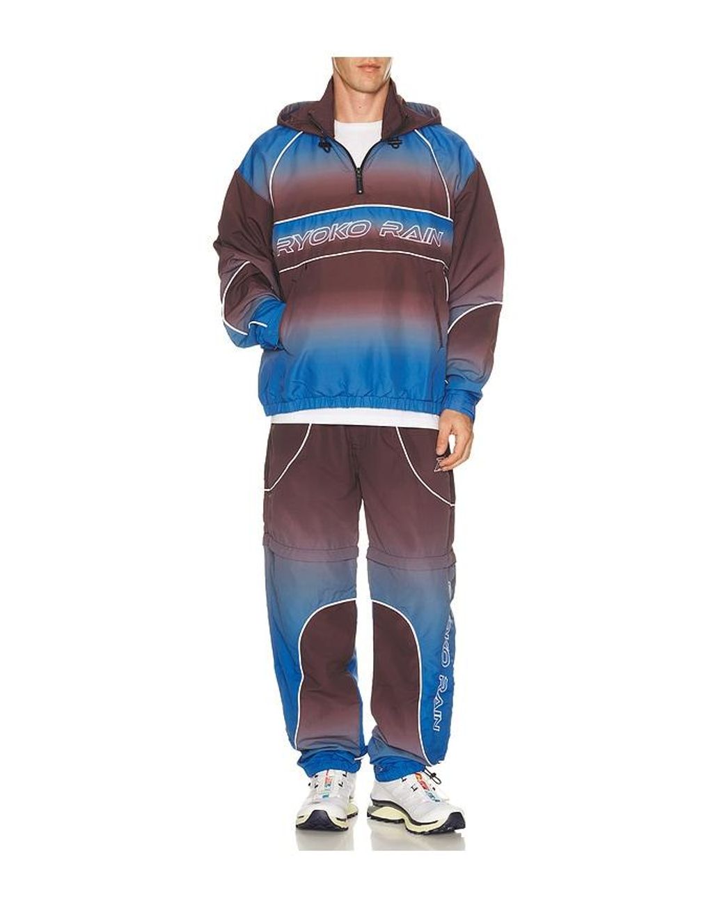 Ryoko Rain Blue Gradient Track Jacket for men