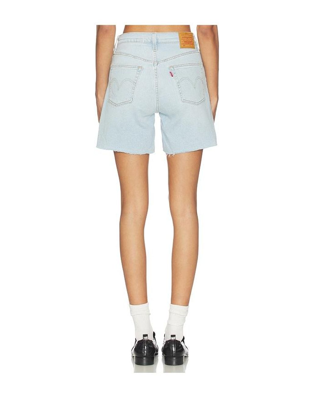 Levi's Blue 501 Mid Thigh Short