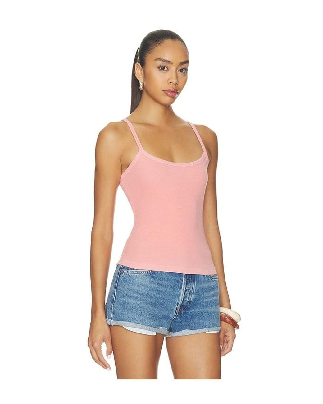 Cotton Citizen Blue The Verona Spaghetti Tank