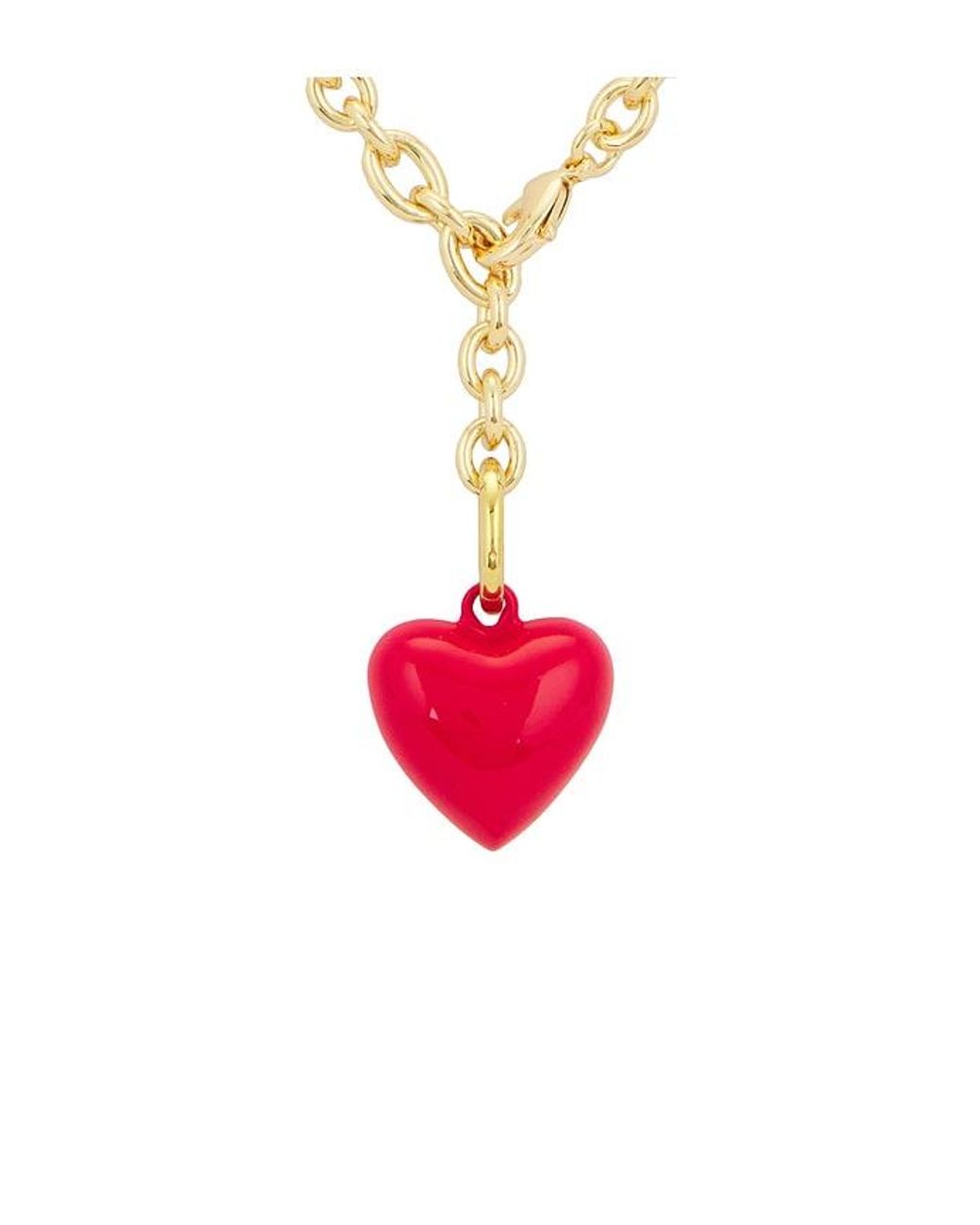 Roxanne Assoulin White Mini Happy Heart Necklace