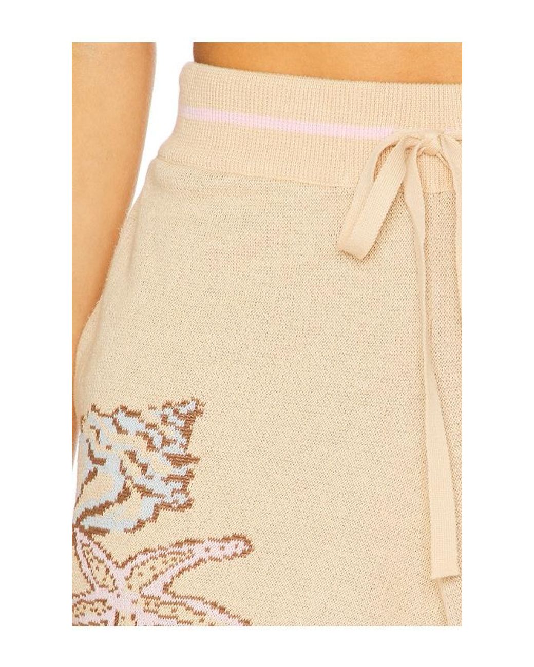 Lovers + Friends White Selah Knit Shorts