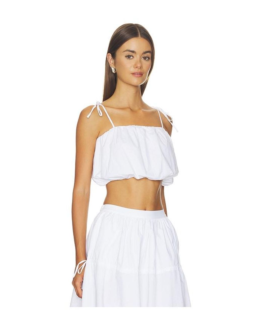 Solid & Striped White The Ivy Top