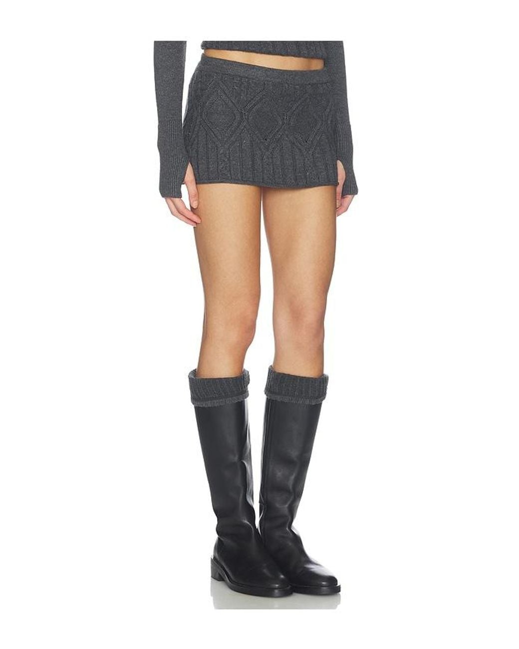 Frankie's Bikinis Blue Cali Cloud Knit Skort