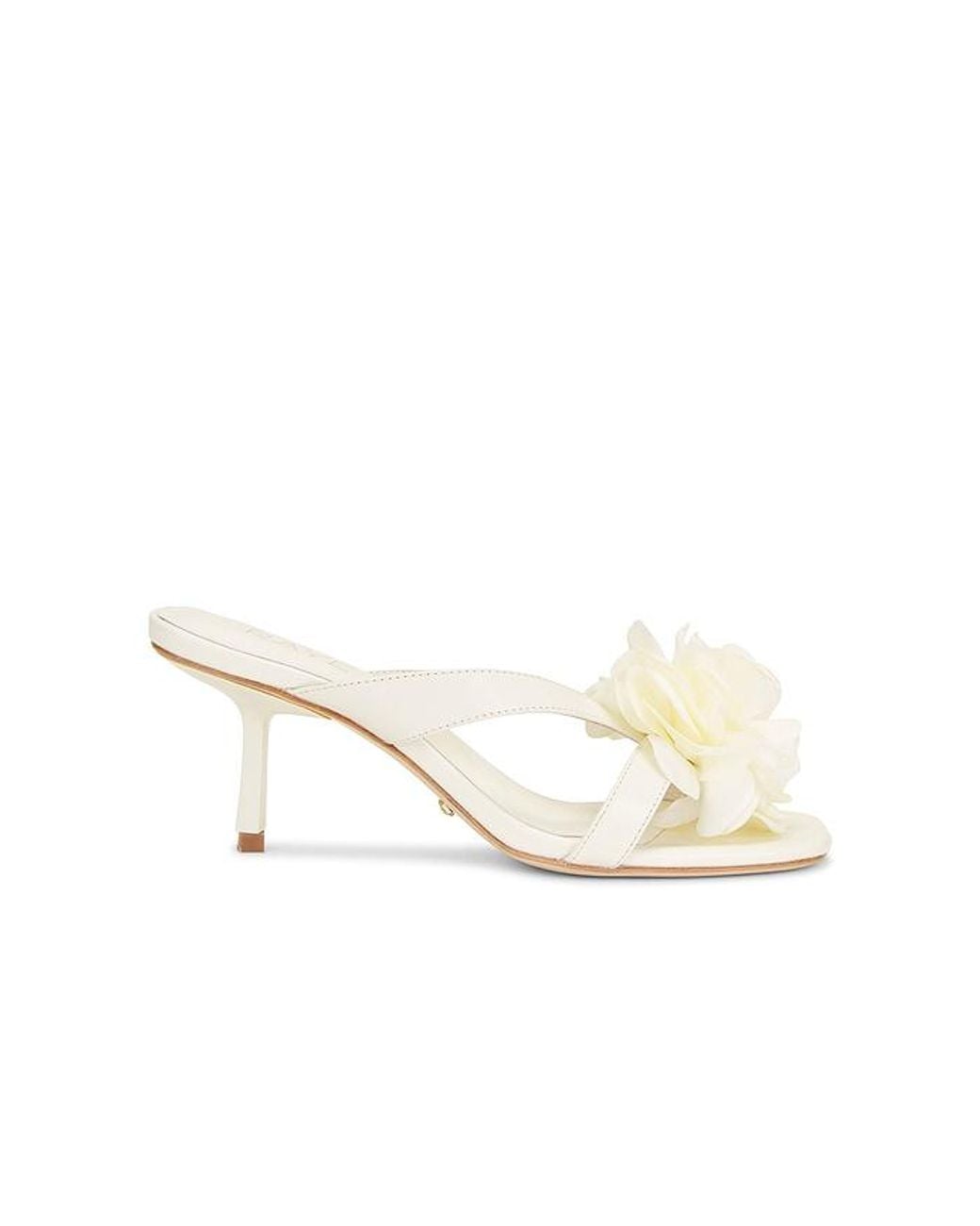 Raye White Flor Heel