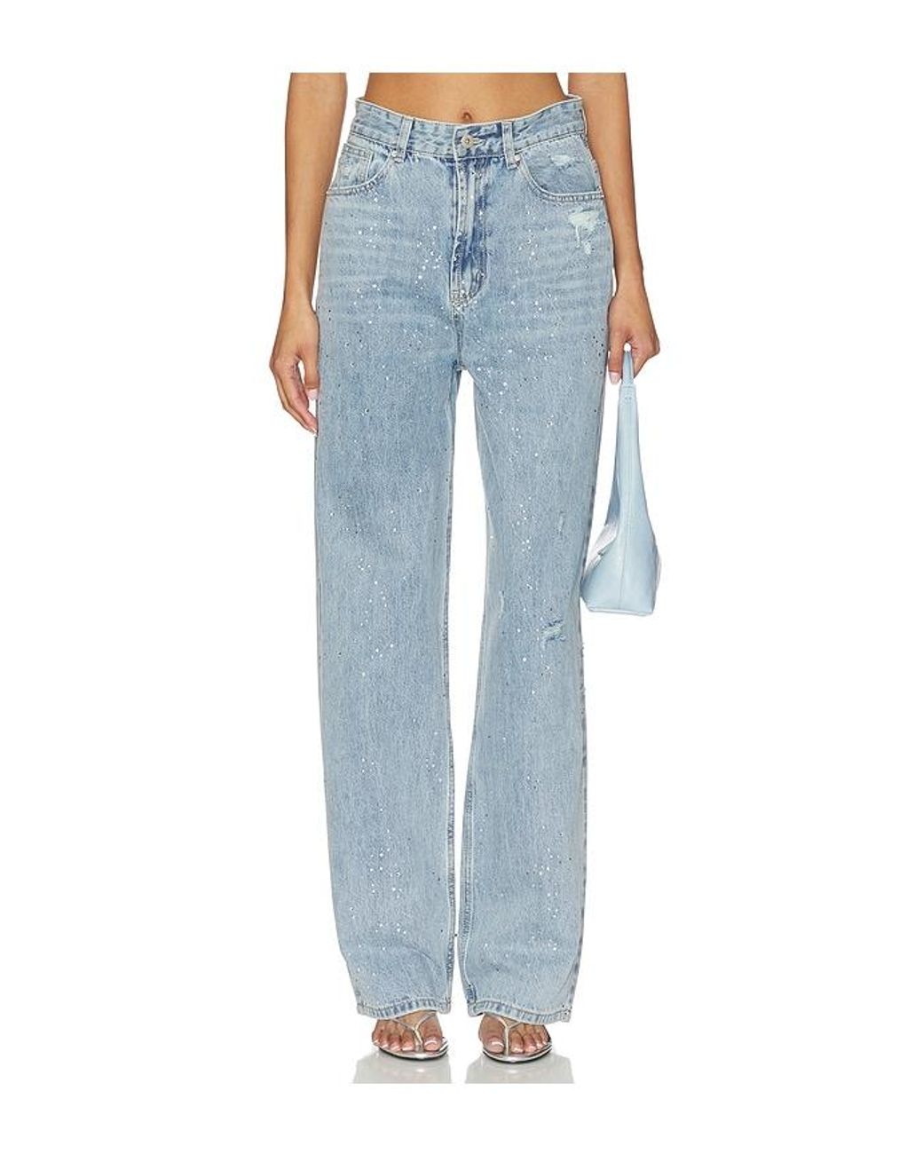 Lioness Blue Diamante Jeans