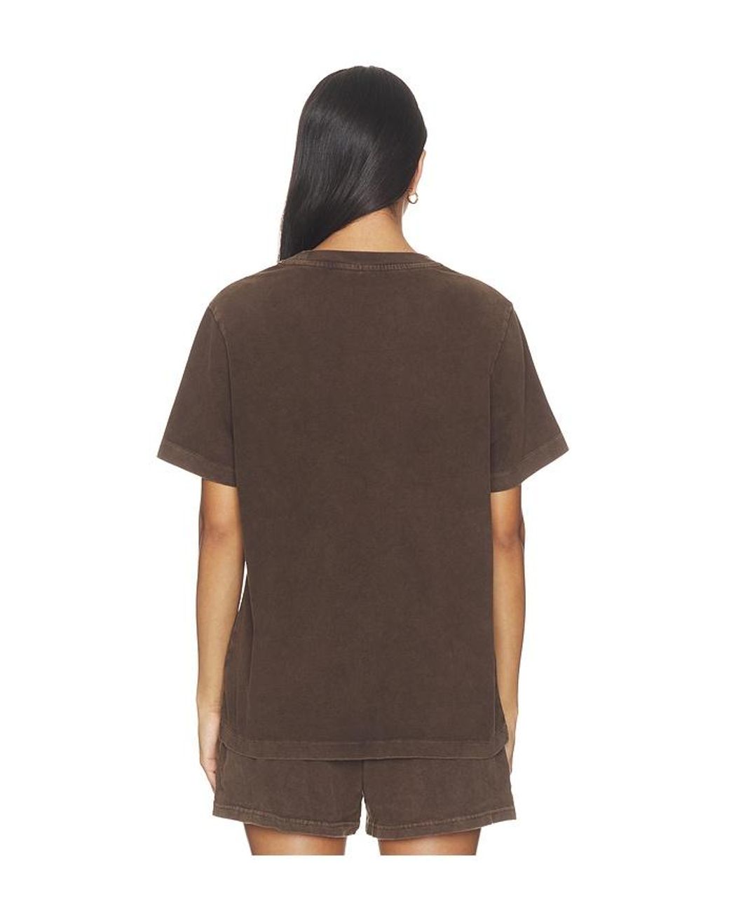 The Upside Brown Soho Eva Crew Neck Tee