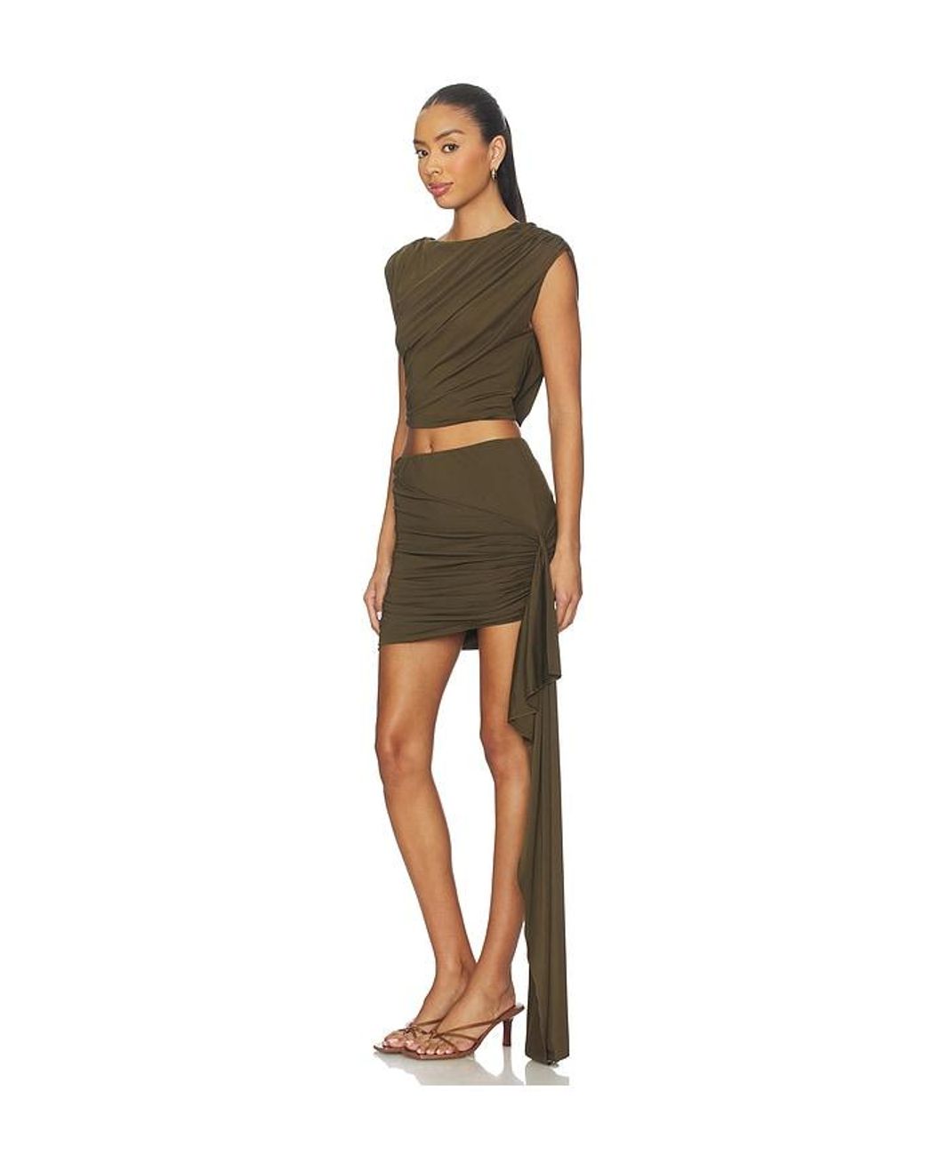 superdown Green Jhazala Skirt Set