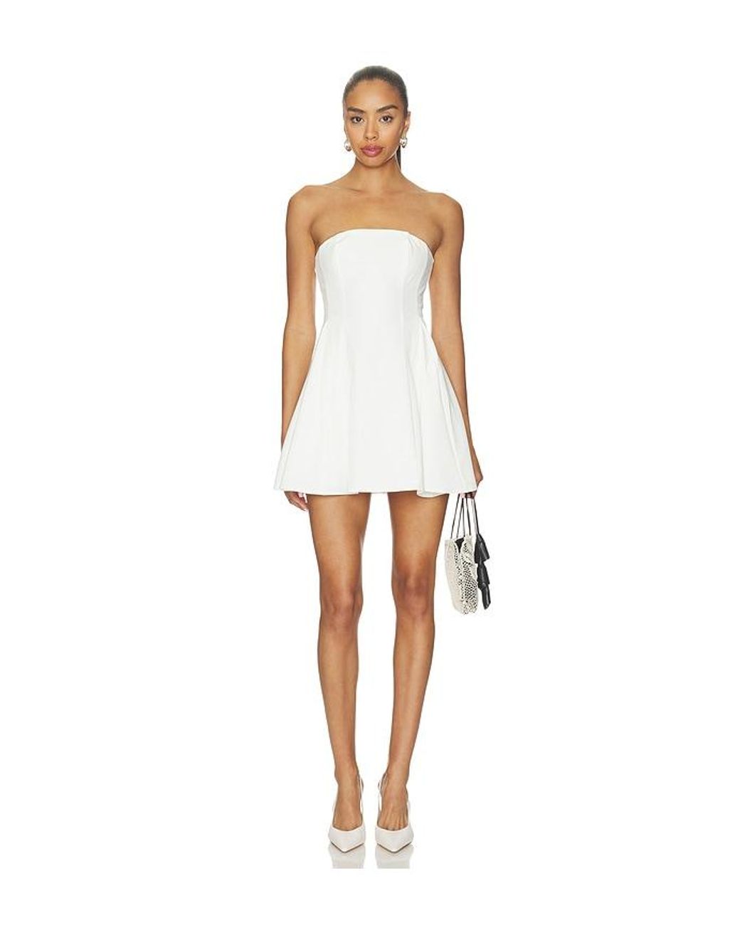 superdown White Vallie Mini Dress