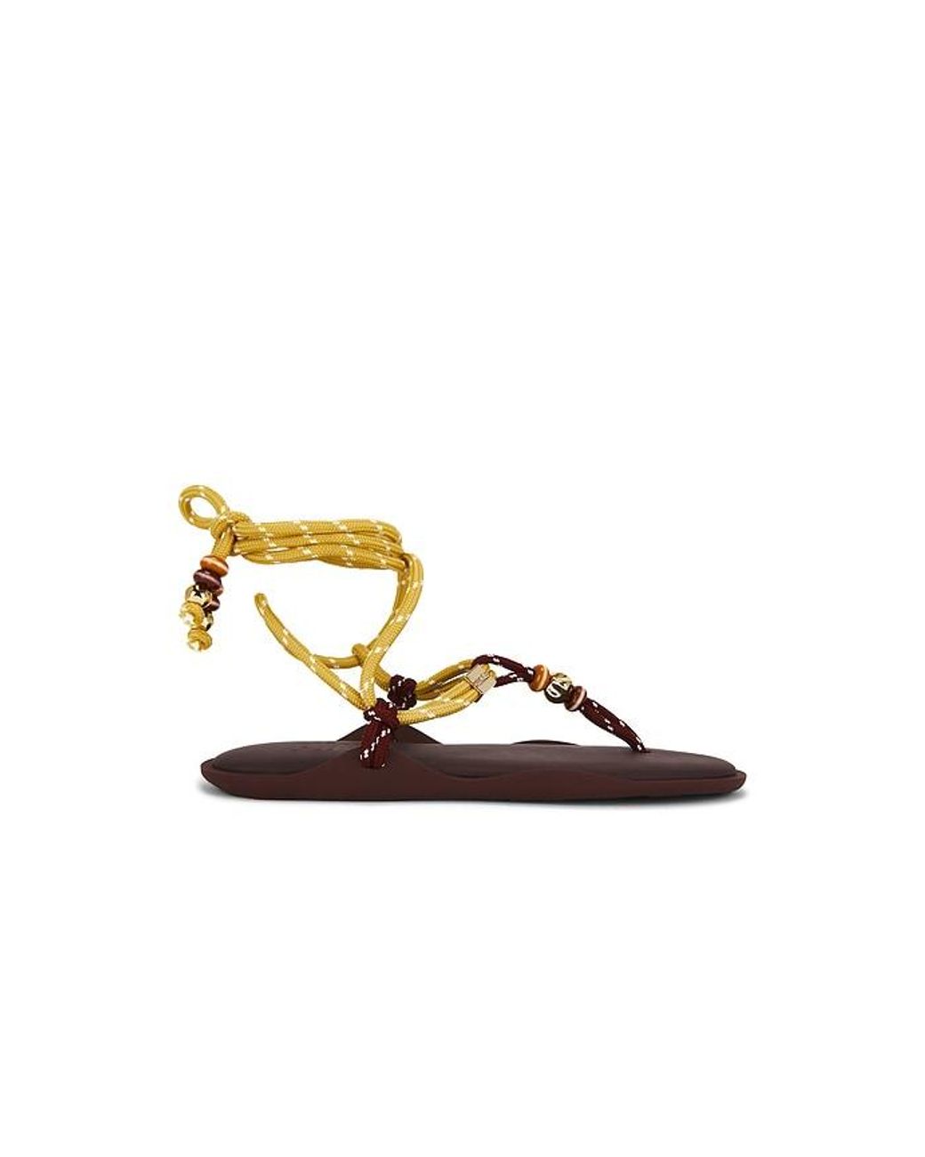 Flòwze Metallic Fl㲠Twin Beaded Sandal