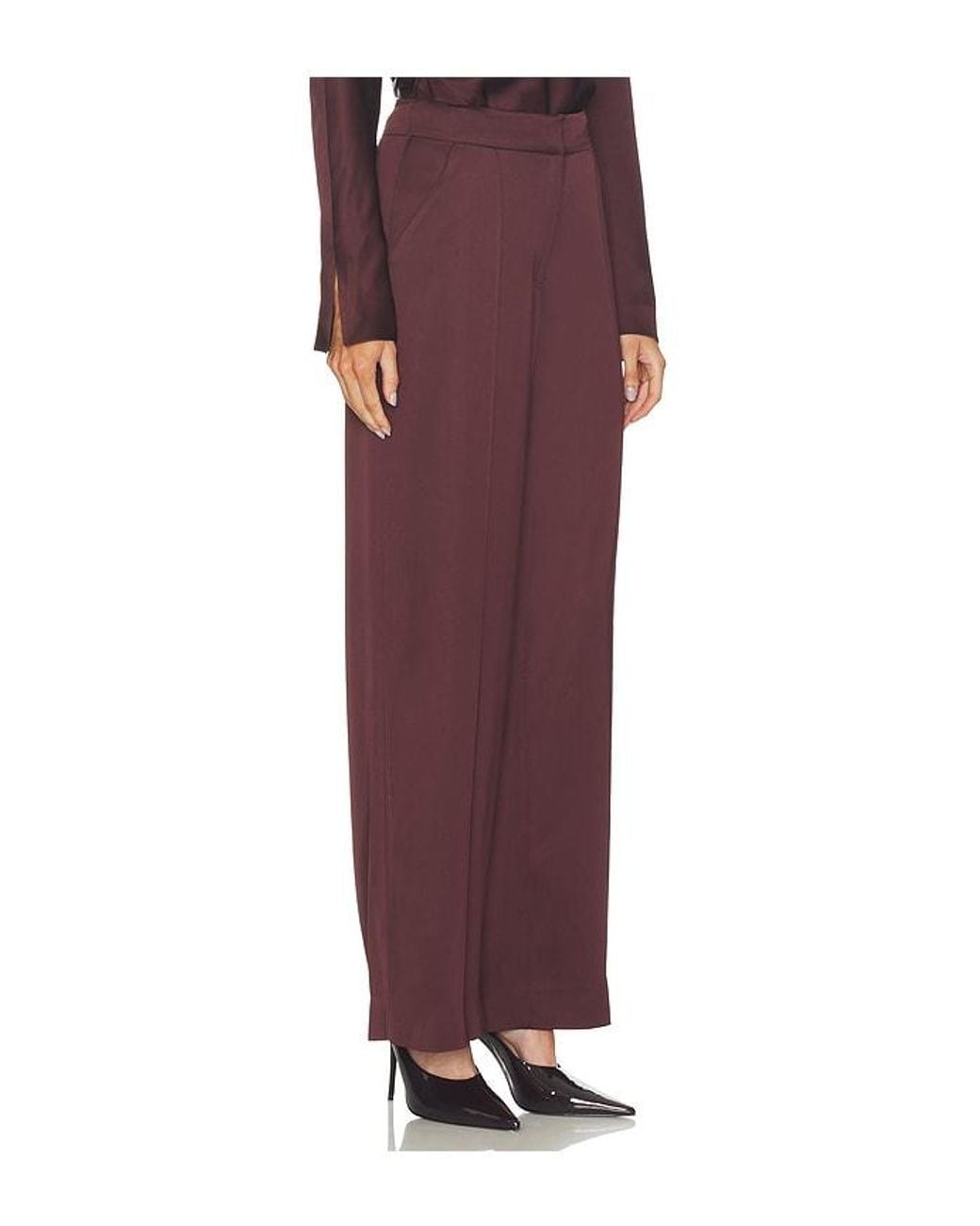 Jonathan Simkhai Purple Kyra Wide Leg Pant