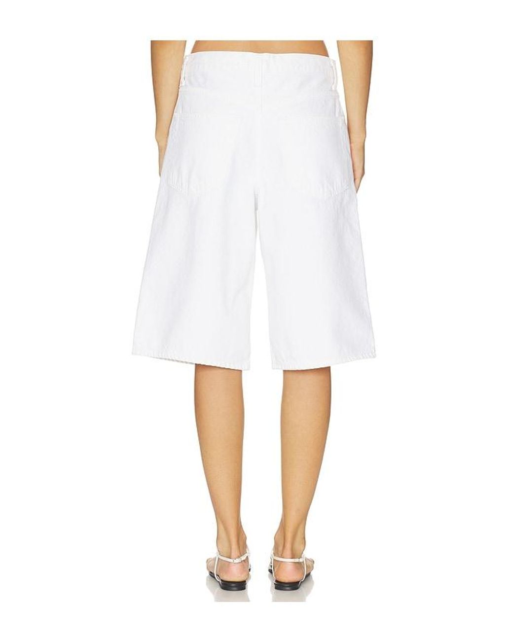 Agolde White Ramona Short